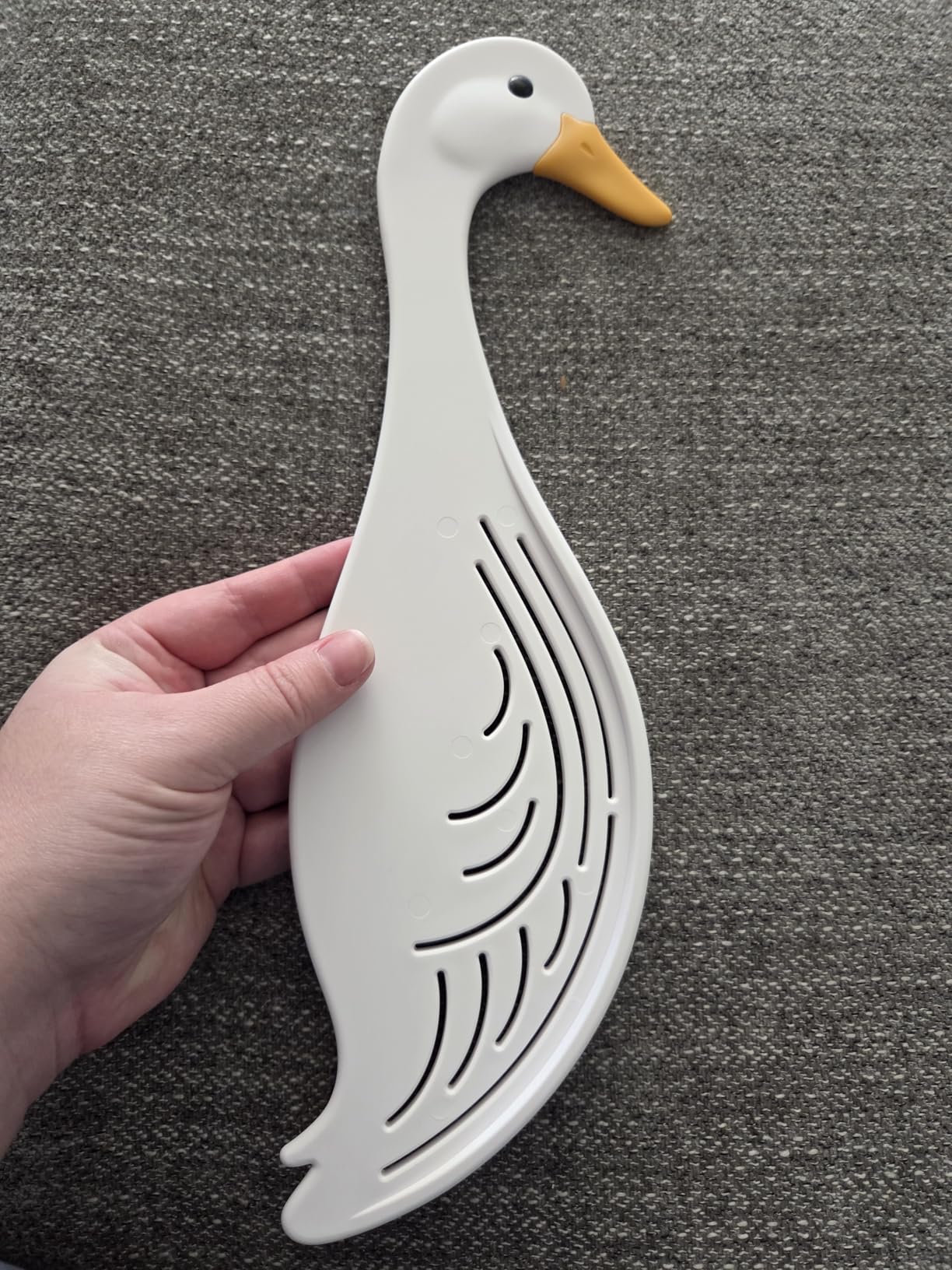 Genuine Fred WATERFOWL Goose Pot Strainer - Great for Pasta and Vegetables - Easy One-Handed Draining - Space-Saving Design - Funny Kitchen Gadget and Accessory customer photo 2