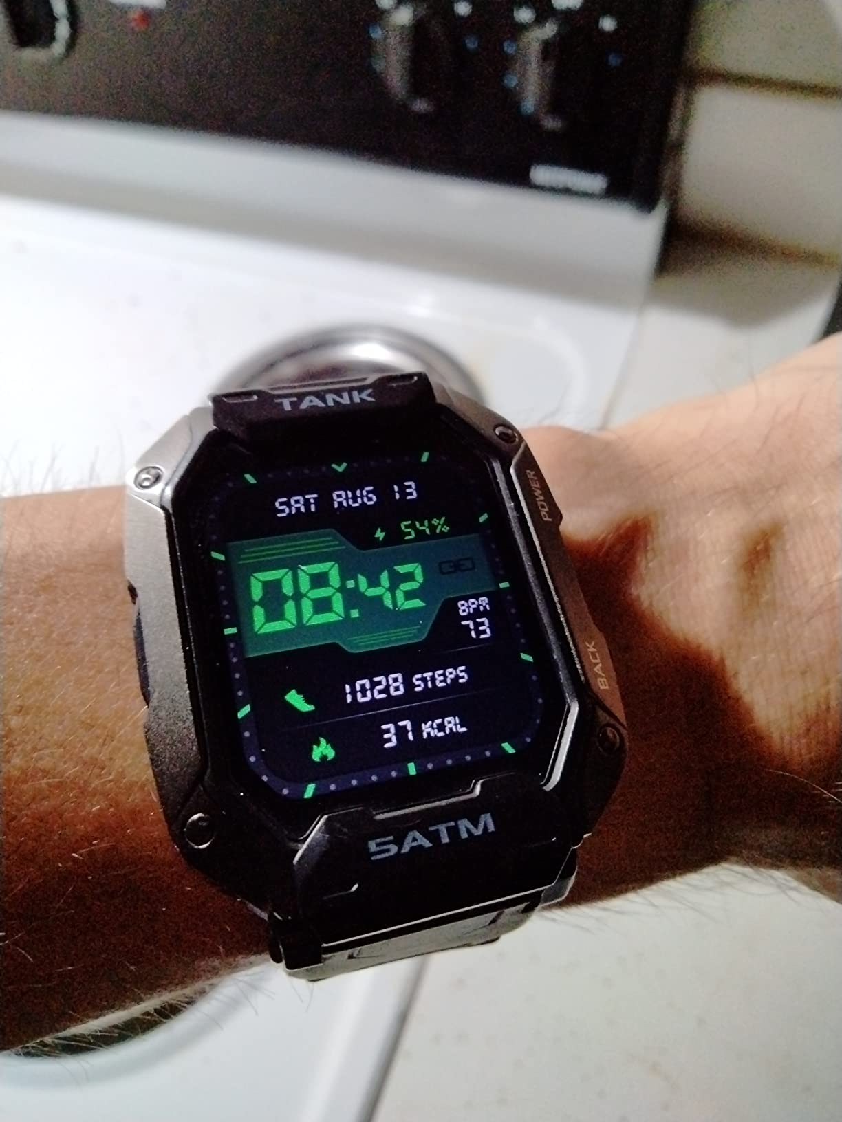 KOSPET Tank T4 Rugged Smart Watch, GPS/Offline Maps, 10ATM/IP69K Waterproof customer photo 2
