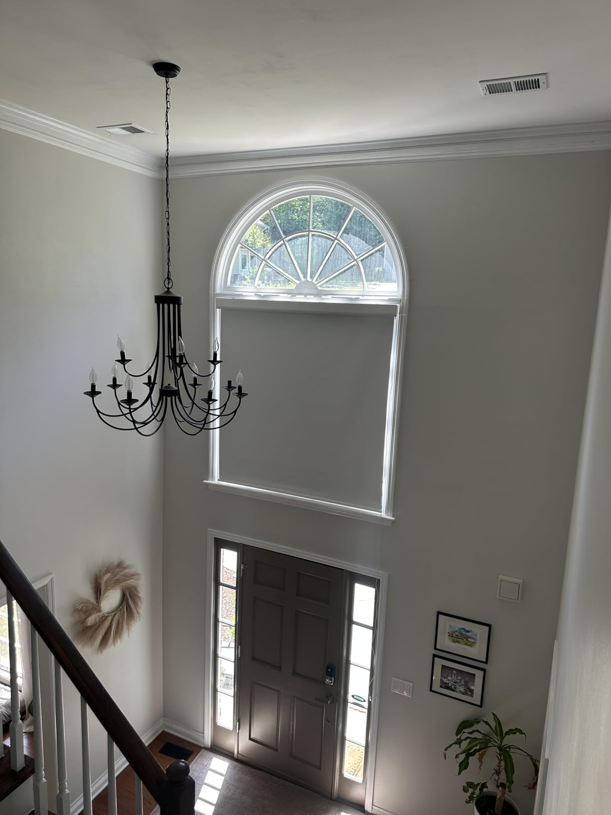 Grandekor No-Drill No Tools Motorized Blinds with Remote | 70Wx72H White customer photo 1