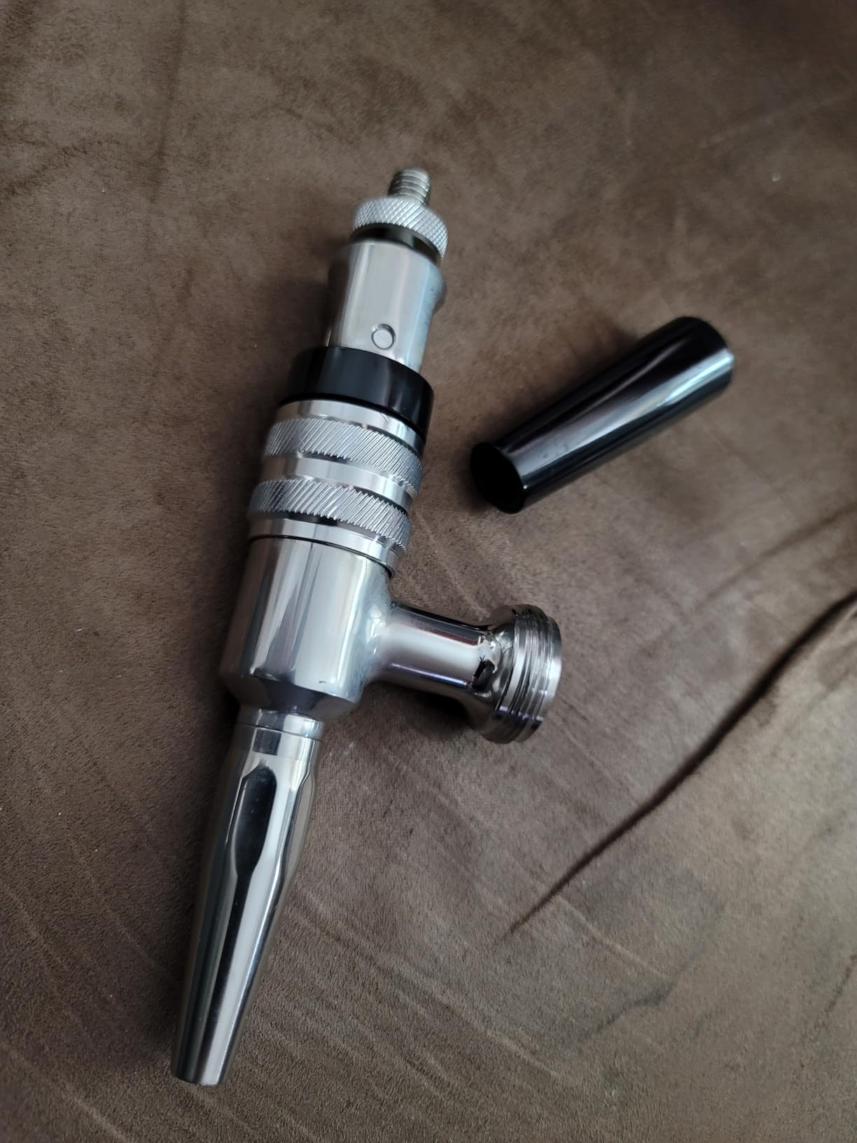 Stout Beer Coffee Faucet - 304 Stainless Steel Keg Beer Tap for Nitro Beer, Cold Brew Coffee, and Creamy Head Pour, 1-1/8