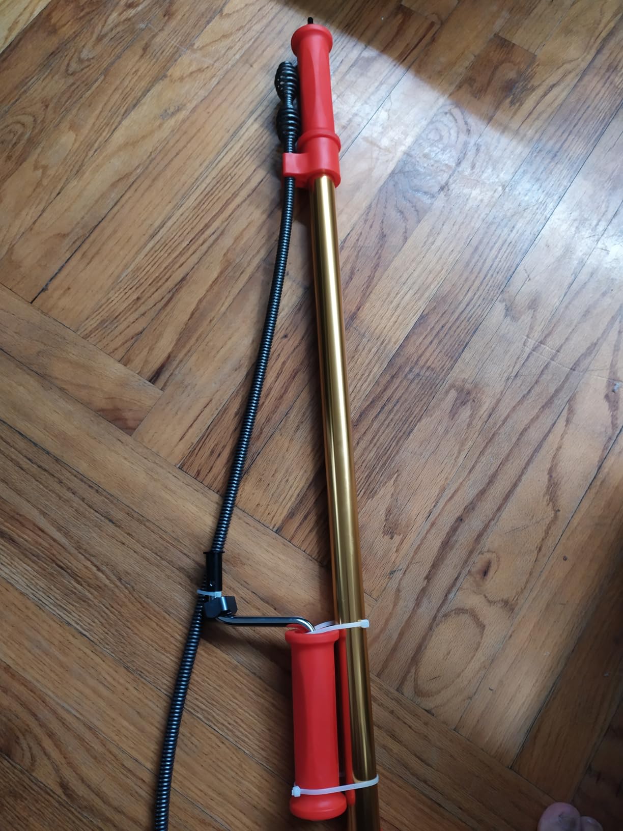 56658 K-6P 6FT Toilet Auger Snake for Use Manually or with Drill, Telescopic for Greater Reach, Heavy-Duty Toilet Auger Clog Remover Tool with Dual Bulb Head, Flexible Closet Auger with Vinyl Guard customer photo 2