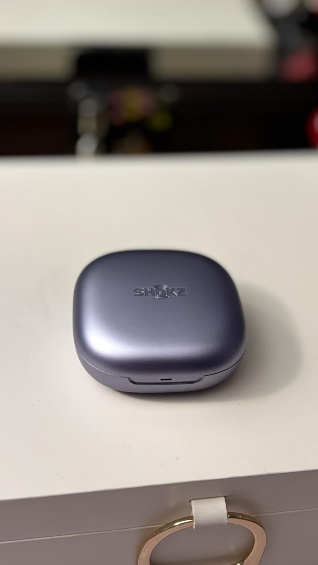 SHOKZ OpenFit 2+ Open-Ear Earbuds, Purple, Dolby Audio,Wireless Charging customer photo 1