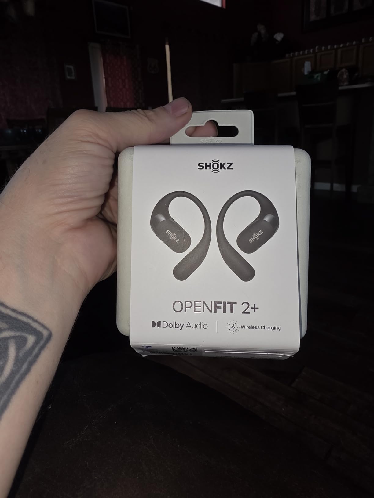 SHOKZ OpenFit 2+ Open-Ear Earbuds, Purple, Dolby Audio,Wireless Charging customer photo 2