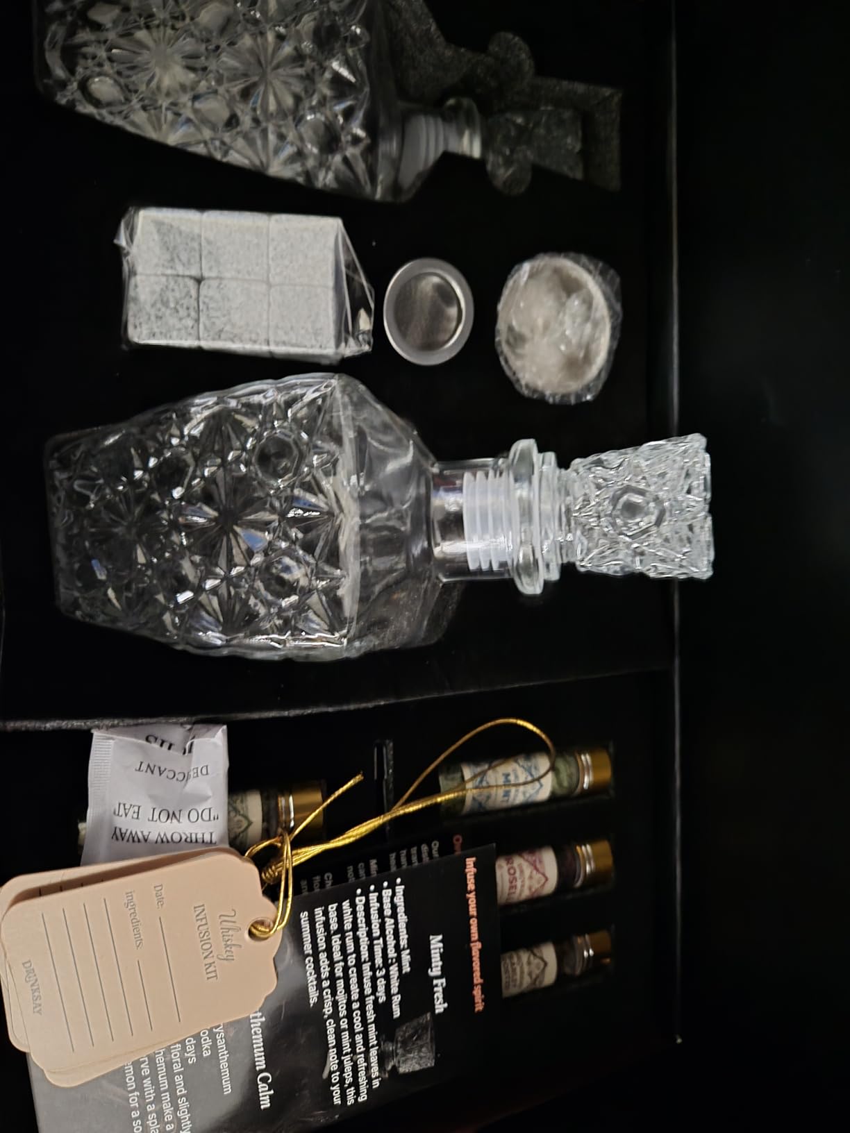 Whiskey Infusion Kit & Whiskey Making Kit - DIY Bourbon, Cocktail, Tequila Alcohol Gift Set with 12 Natural Botanicals, Craft Your Own Flavored Spirits, Whiskey Gifts for Men, Home Bar, Birthday Presents customer photo 2