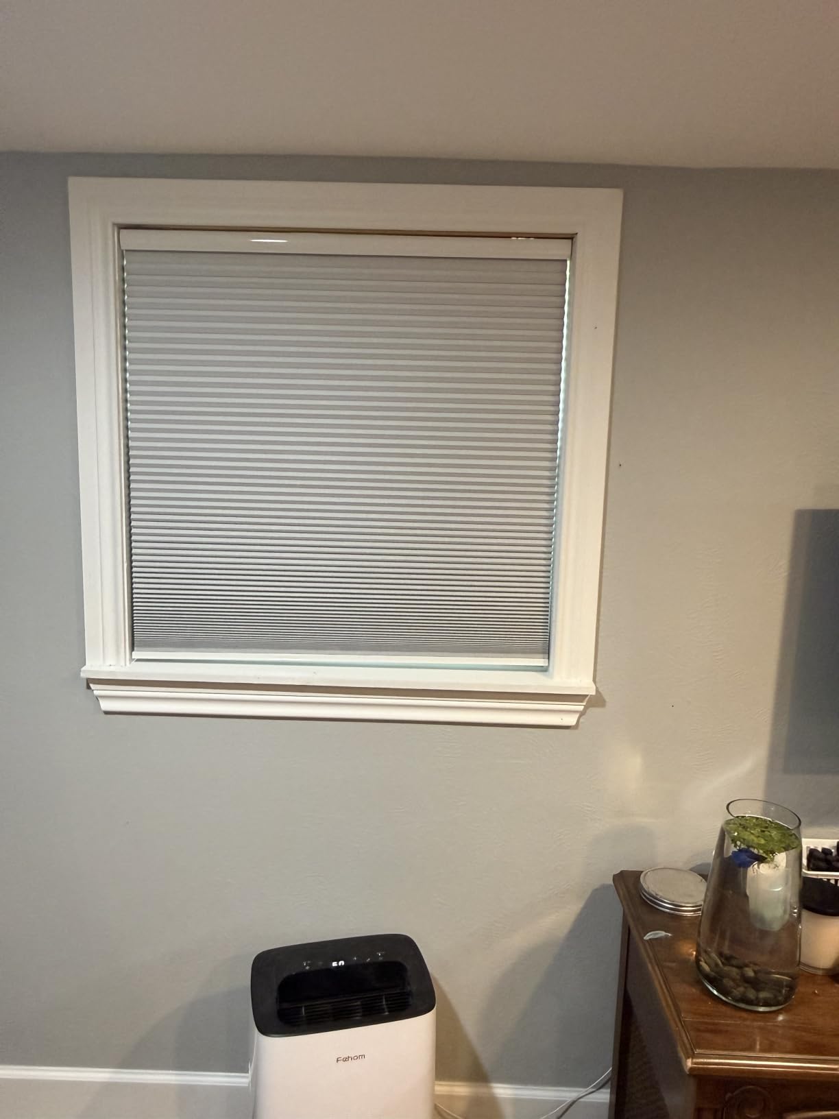 Changshade Cordless Cellular Shades, Blackout Room Darkening Honeycomb Blinds for Indoor Windows Bedroom, Pull Down Pleated Accordion Blind Easy Install, Shade Size 35