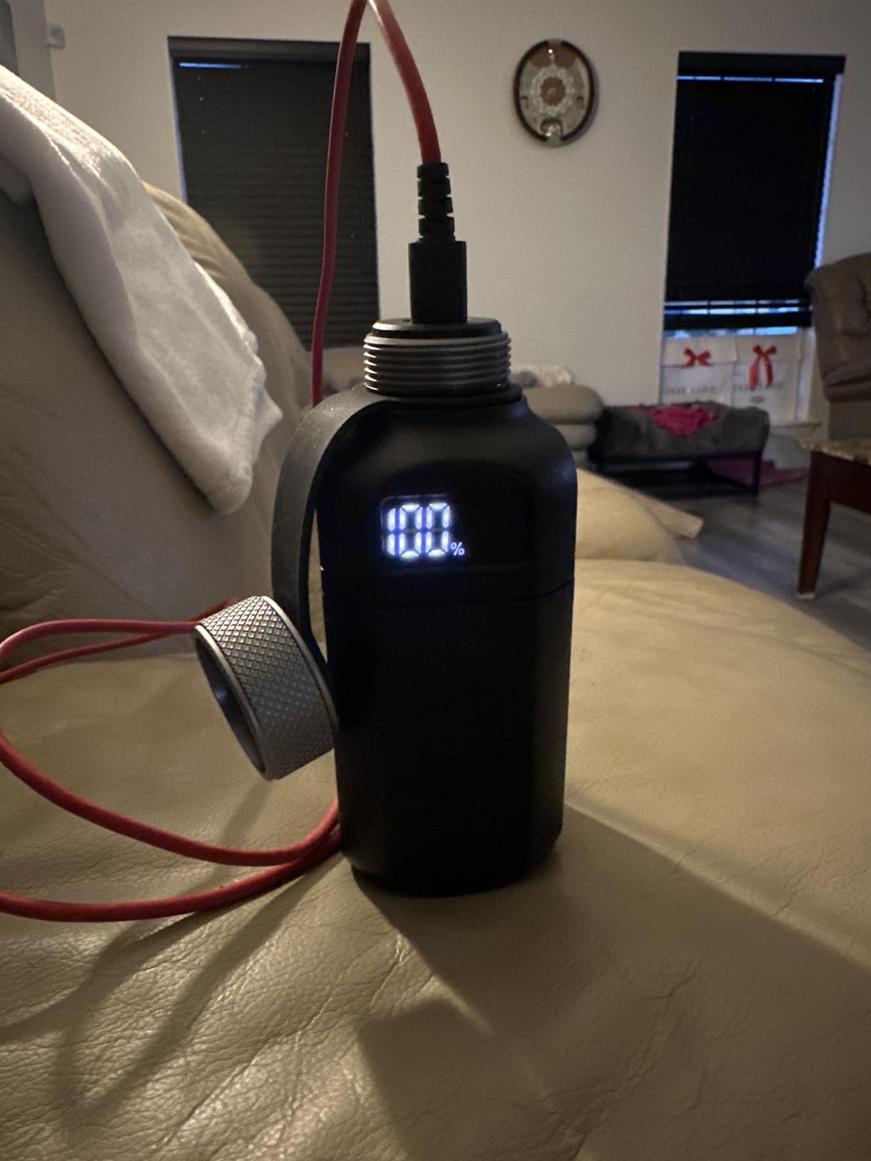 20,000mAh Rugged Power Bank with Fast Charge USB-C PD, IP68 Waterproof Shockproof, Includes 420lm Bright Camping Lantern, Tactical Outdoor Charger for Hiking Camping Survival Emergency (Black) customer photo 2