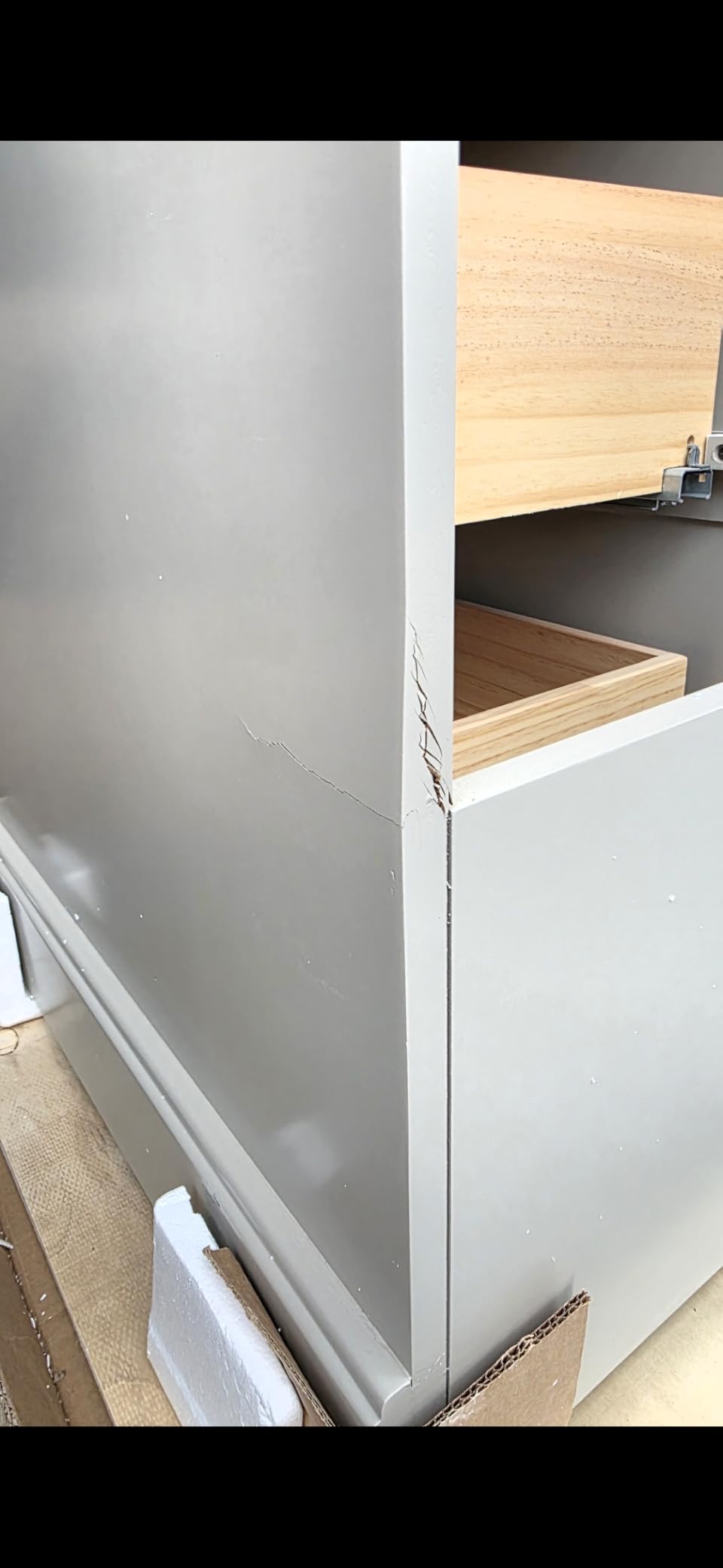 60 Inch Bathroom Vanity with Double Sink Combo, Greige customer photo 2