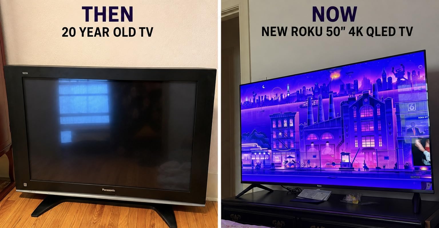 Roku 55-Inch Select Series Smart TV 2026-4K QLED TV - Roku TV customer photo 2