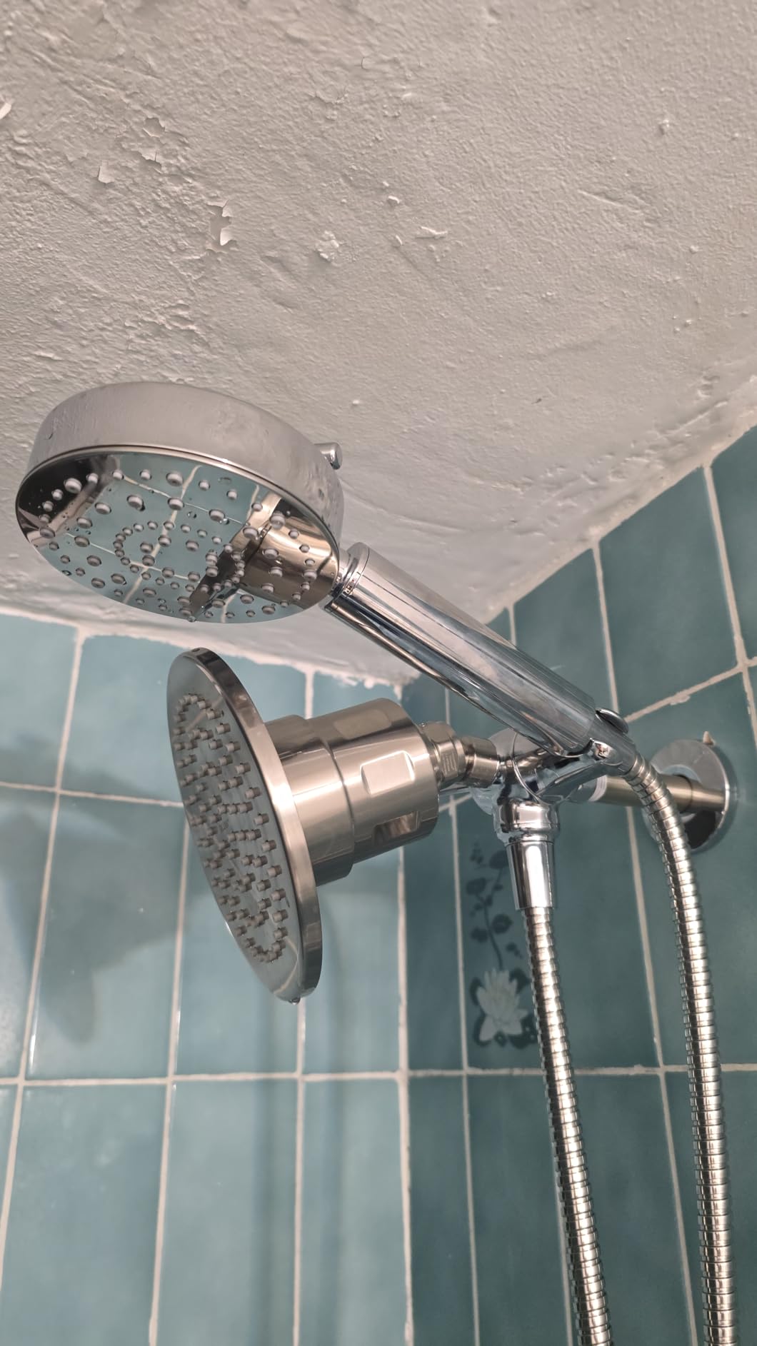 FEELSO Filtered Shower Head with Handheld, High Pressure Shower Filter Head | ALL METAL, 6 Spray, Anti-clog Nozzles, Extra-long 72