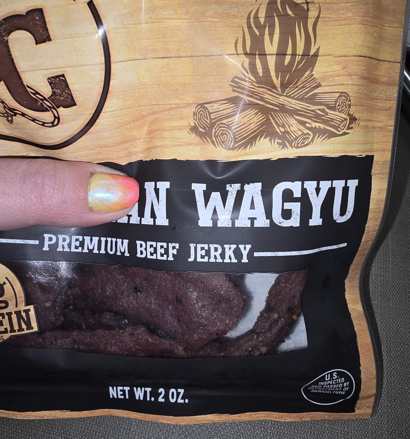 Cattleman's Cut Premium American Wagyu Beef Jerky, Original Flavor, Premium Bulk High Protein Snacks, Tender & Flavorful, Keto Friendly, Gluten Free, Carnivore Travel Snack, 2 Ounce, Pack of 8 customer photo 2