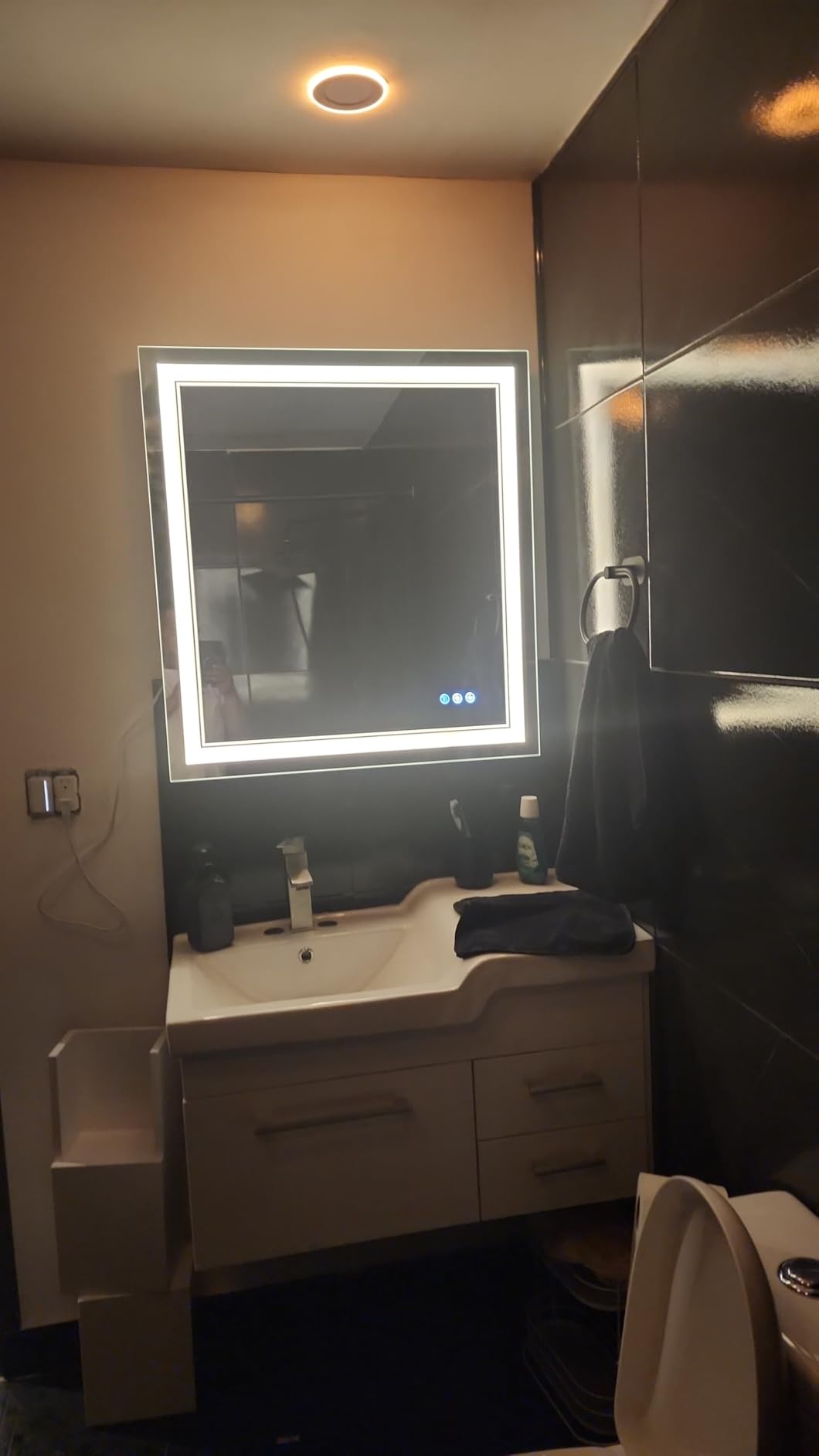 LED Bathroom Mirror with Lights, 30