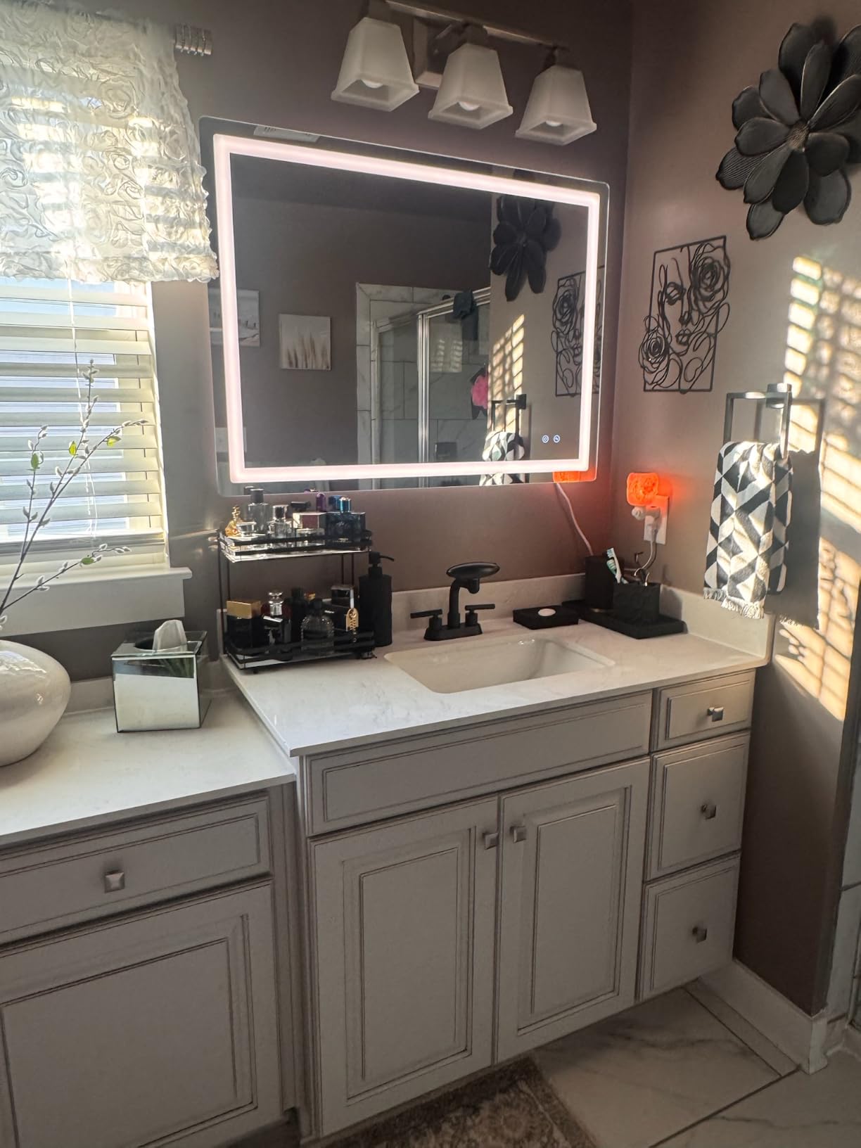 LED Bathroom Mirror with Lights, 30