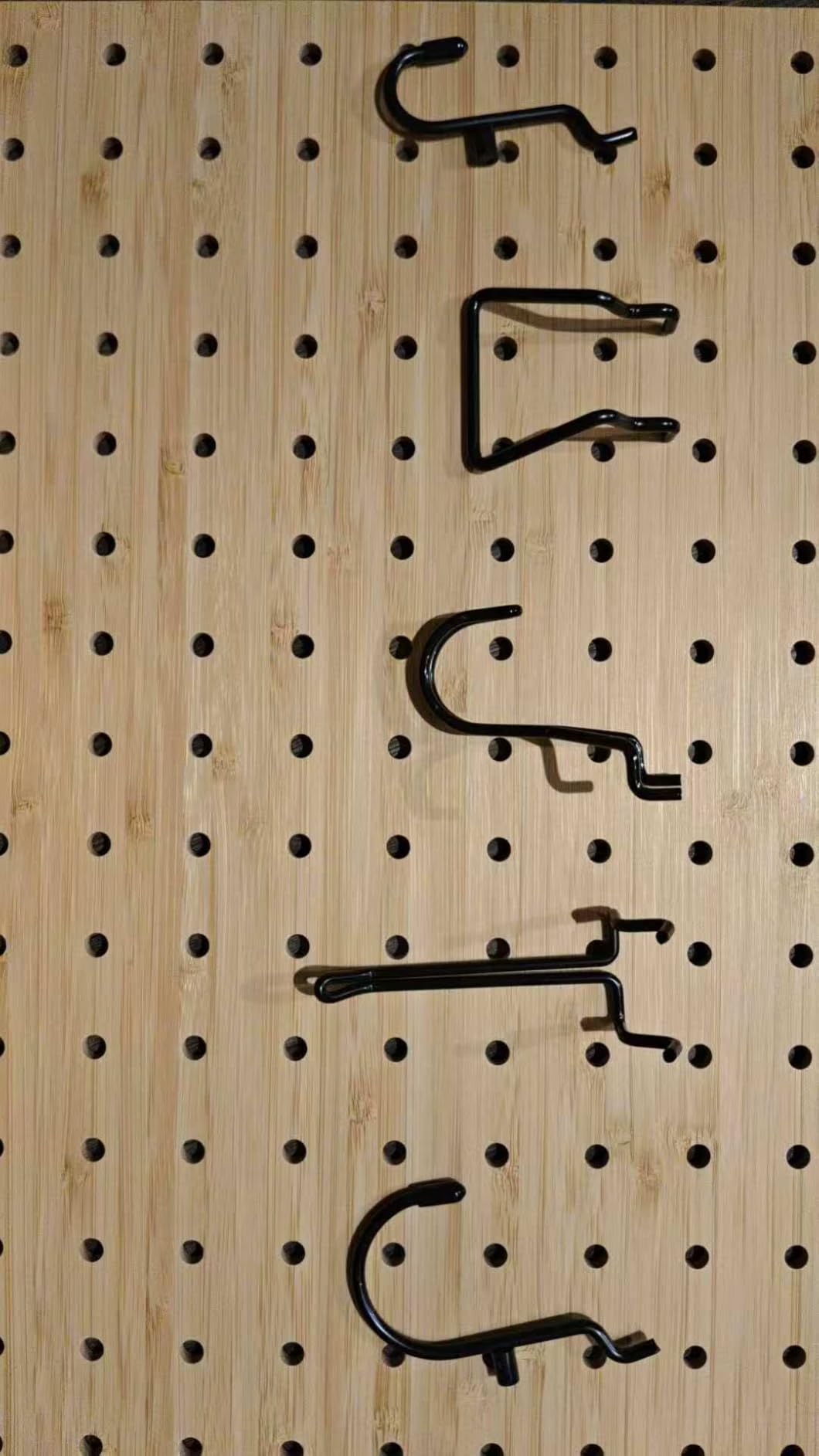 VOIMO Bamboo Pegboard Organizer Set, 6 Panels (16