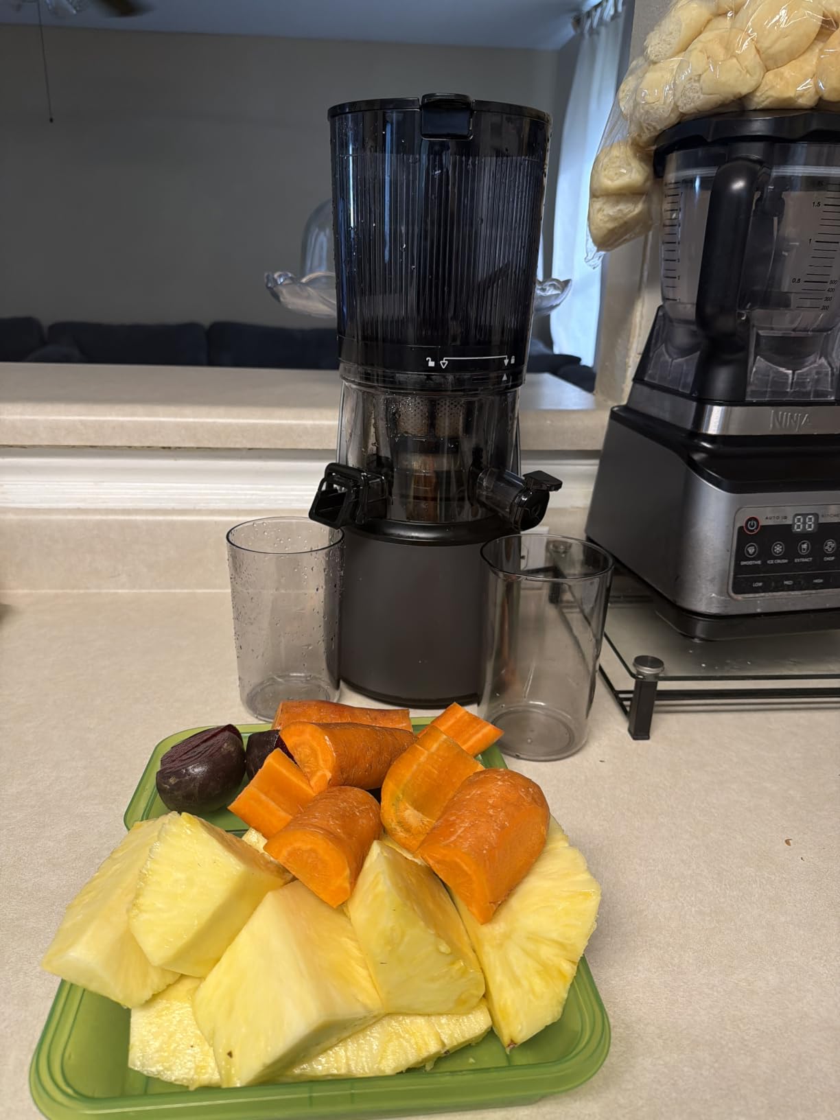 EanOruus Juicer Machines, 3-in-1 Cold Press Juicer, Premium Gray customer photo 1
