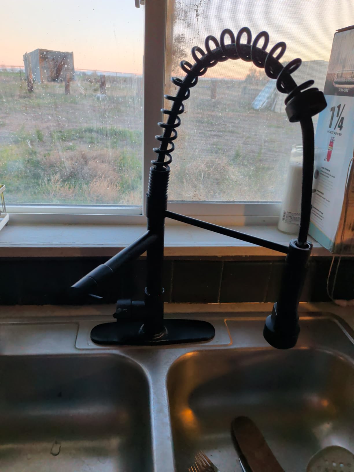 GIMILI 3 in 1 Kitchen Faucet with Pull Down Sprayer Brushed Nickel | Two Handle Kitchen Sink Faucet With Under Sink Water Filter System Reduces PFAS, PFOA/PFOS, Lead, Chlorine, Bad Taste & Odor customer photo 1