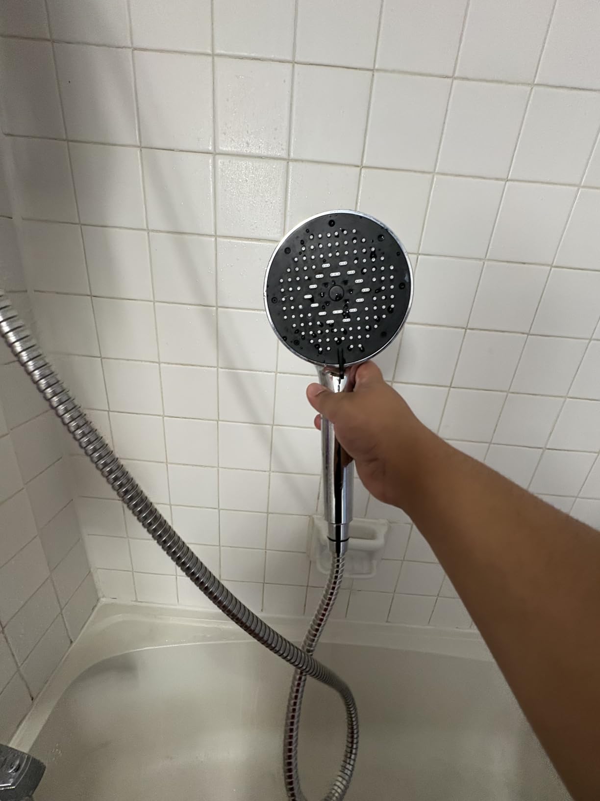 High Pressure Filtered Handheld Shower Head 9 Spray (1 filter) | Removes Chlorine and Hard Water Impurities, Power Wash Mode, Anti-Clog Soft Silicone Nozzles, Adjustable Bracket customer photo 1
