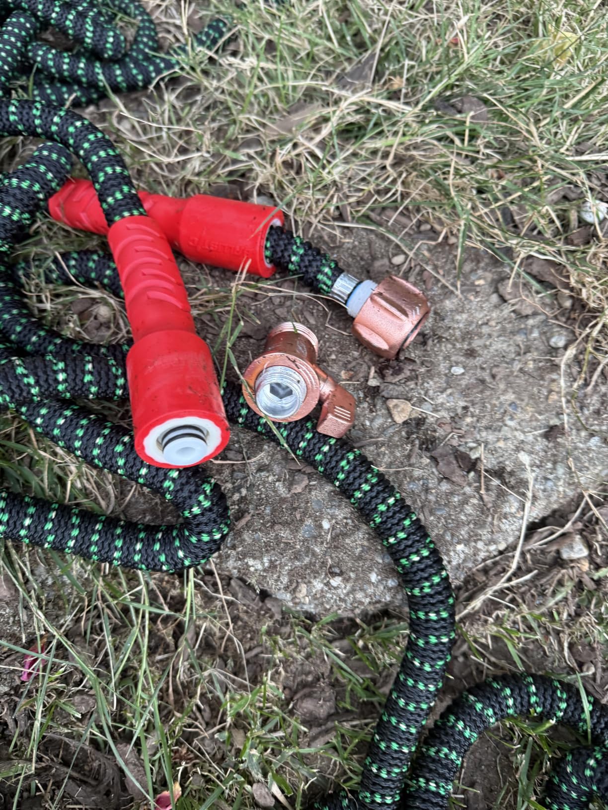 Pocket Hose Ballistic Double UV Edition 100 FT Expandable Garden Hose w/Pocket Pivot Swivel Connector, Anti-Burst Sleeve Reinforced w/Bulletproof Fiber, Lightweight, No-Kink, Compact, AS SEEN ON TV customer photo 1