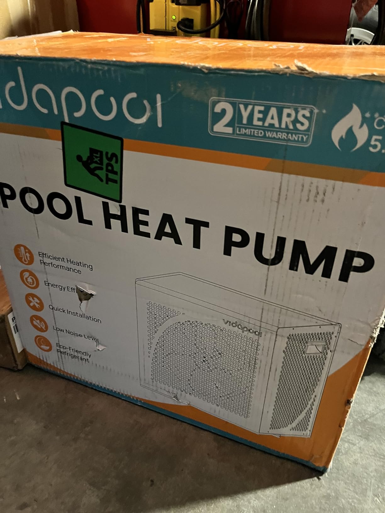 Swimming Pool Heater Electric Pool Heat Pump 21000 Gallons | 75000BTU, 12COP High Energy Efficient, Heating & Cooling, Smart WiFi Control, 220V customer photo 1