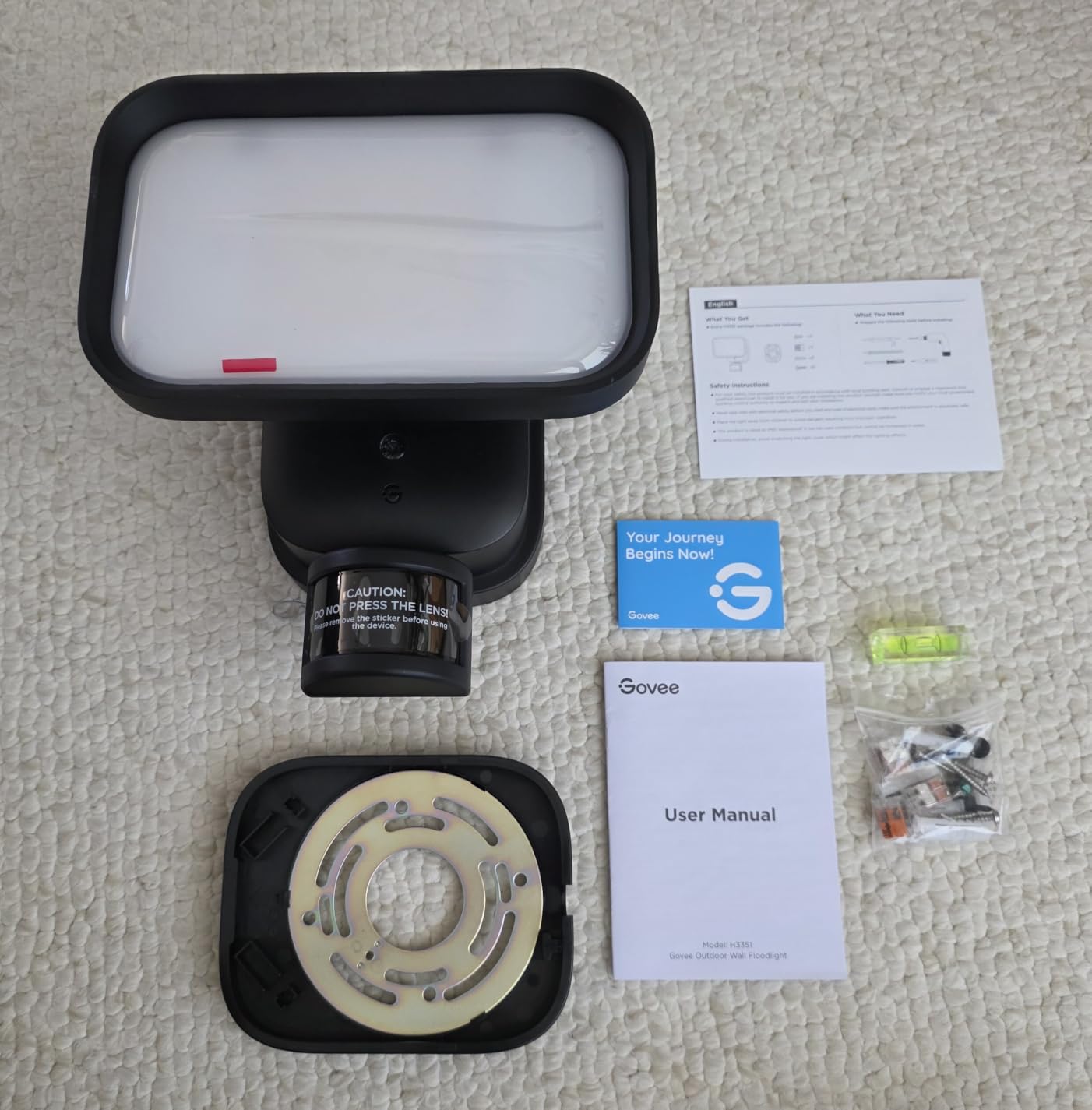 Govee Outdoor Wall Flood Light, 3000LM RGBWW 6500K, IP65 PIR Motion Sensor, 84 Scene Modes, -4°F to 113°F, Multi-angle Adjustment, Works with Alexa, Google Home, Matter, for Backyard, Garage, Patio customer photo 2