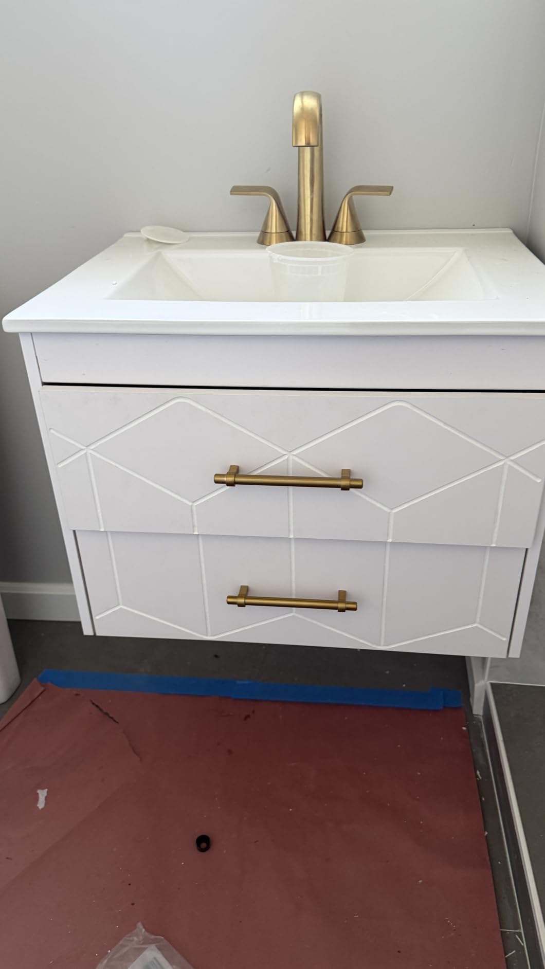 IDEALHOUSE Floating Bathroom Vanity with Sink 30 inch, White customer photo 2