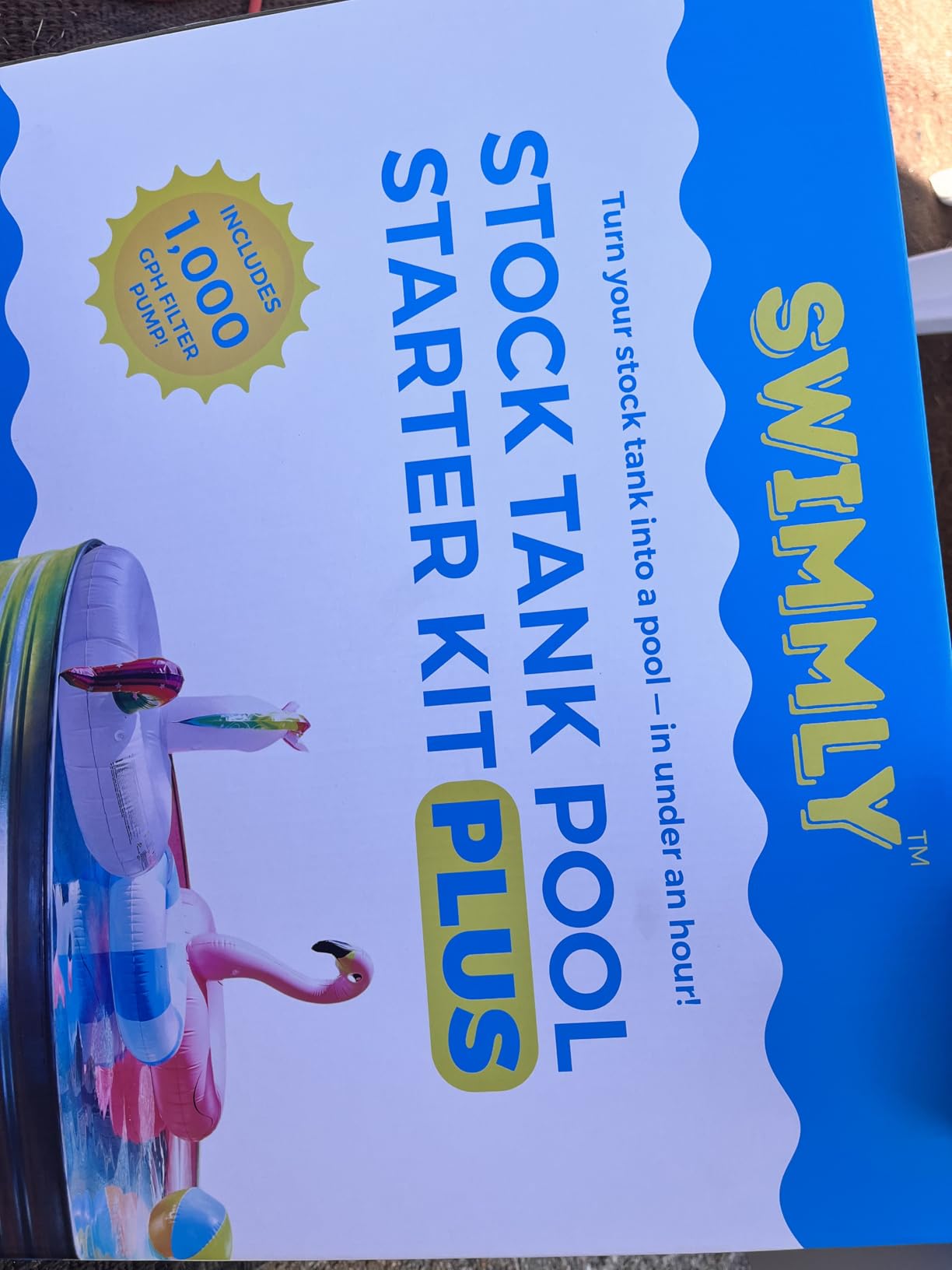 Stock Tank Pool DIY Starter Kit Plus (w/ 1,000 GPH Filter Pump) customer photo 1