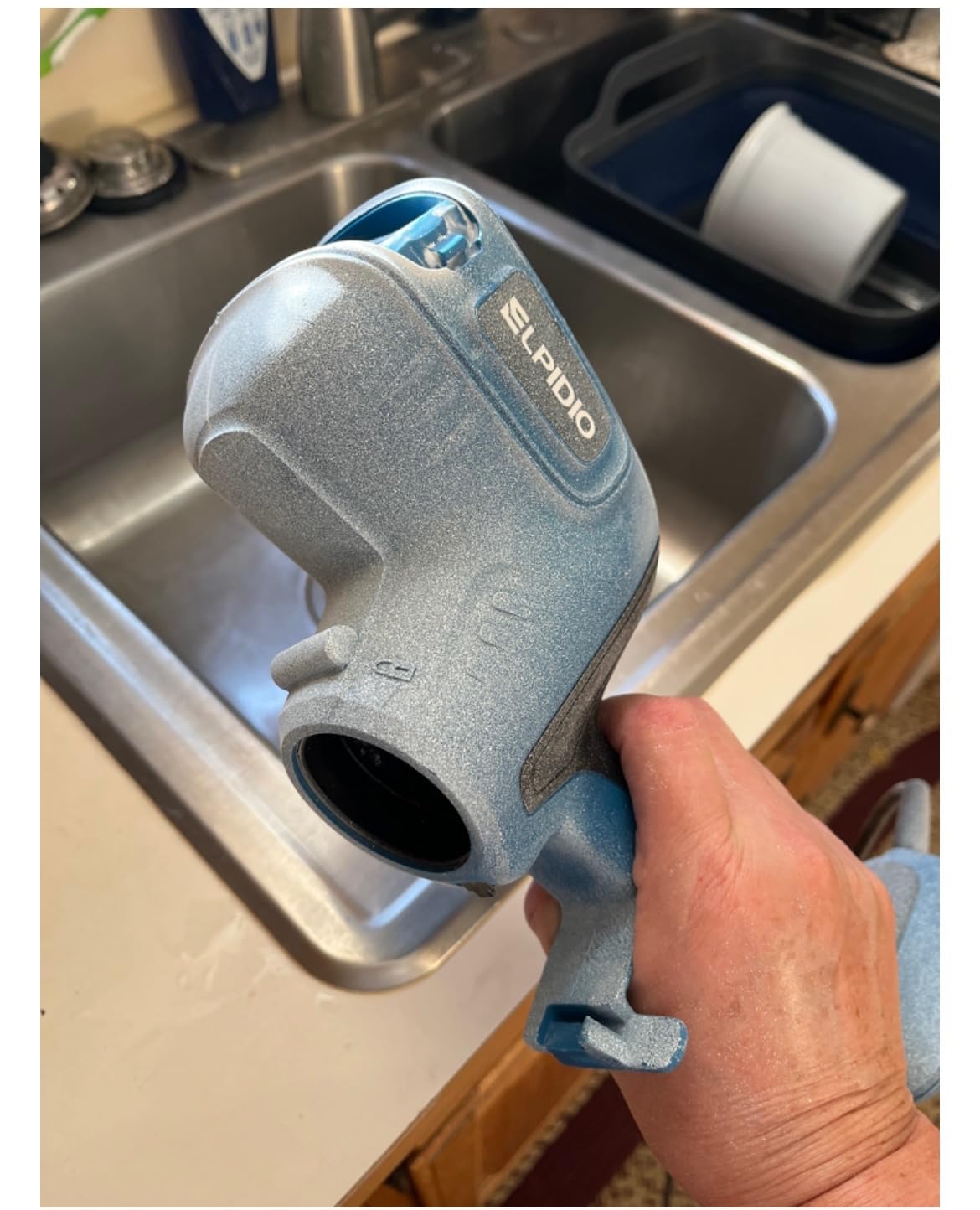 ELPIDIO Paint Sprayer, HVLP Spray Gun with Cleaning & Blowing Joint customer photo 2