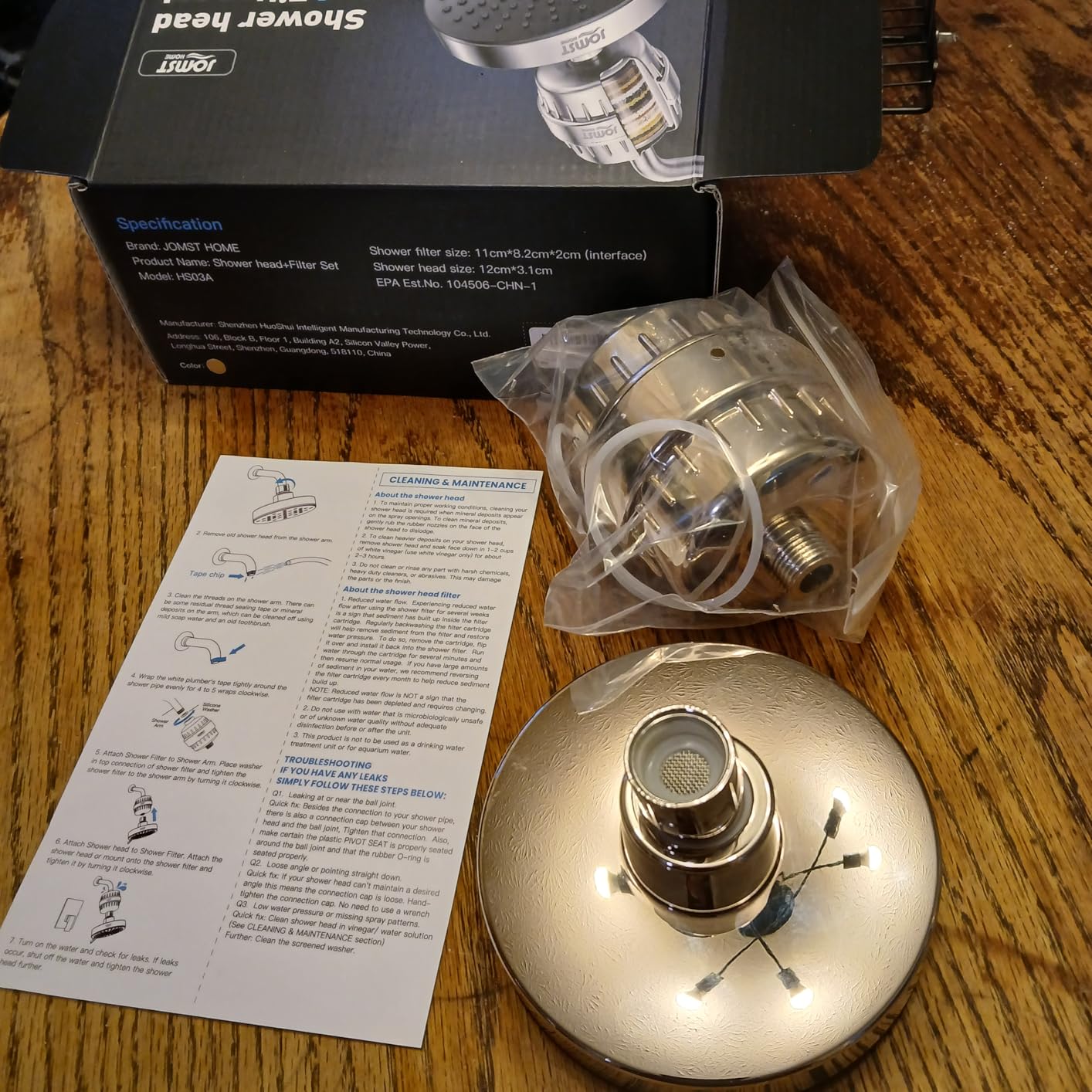 Filtered Shower Head COMBO - for Healthier Skin & Hair | 3 Mode High Pressure Shower Heads with 25-Stage Filtration | Removes 99.947% Chlorine & Heavy Metals | Shower Head with Filters - Chrome customer photo 2