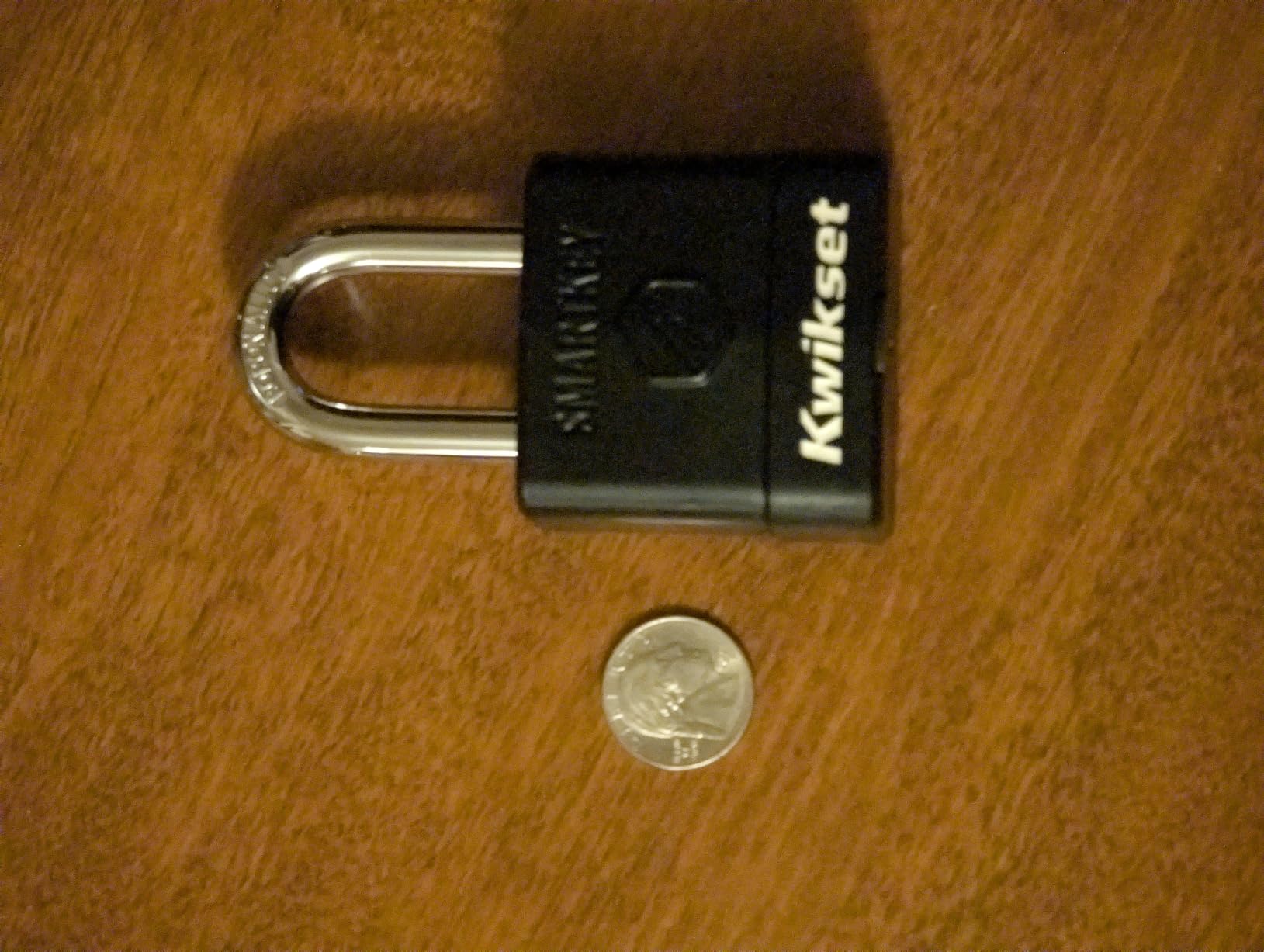 Kwikset SmartKey Re-Keyable Laminated Steel Padlock with Weather Cover | Weather Cover Keeps Rain and Grit Out of the Keyway; 2 in Body and 1-1/2 in Shackle customer photo 1