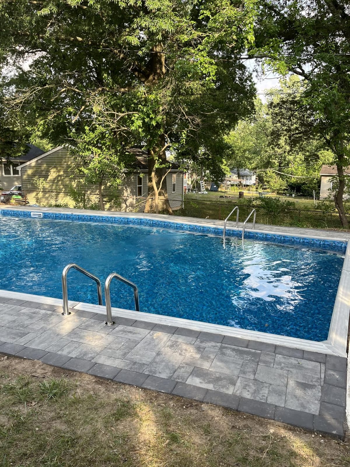 IRONMAX 4-Step Stainless Steel Swimming Pool Ladder for Inground Pools customer photo 1