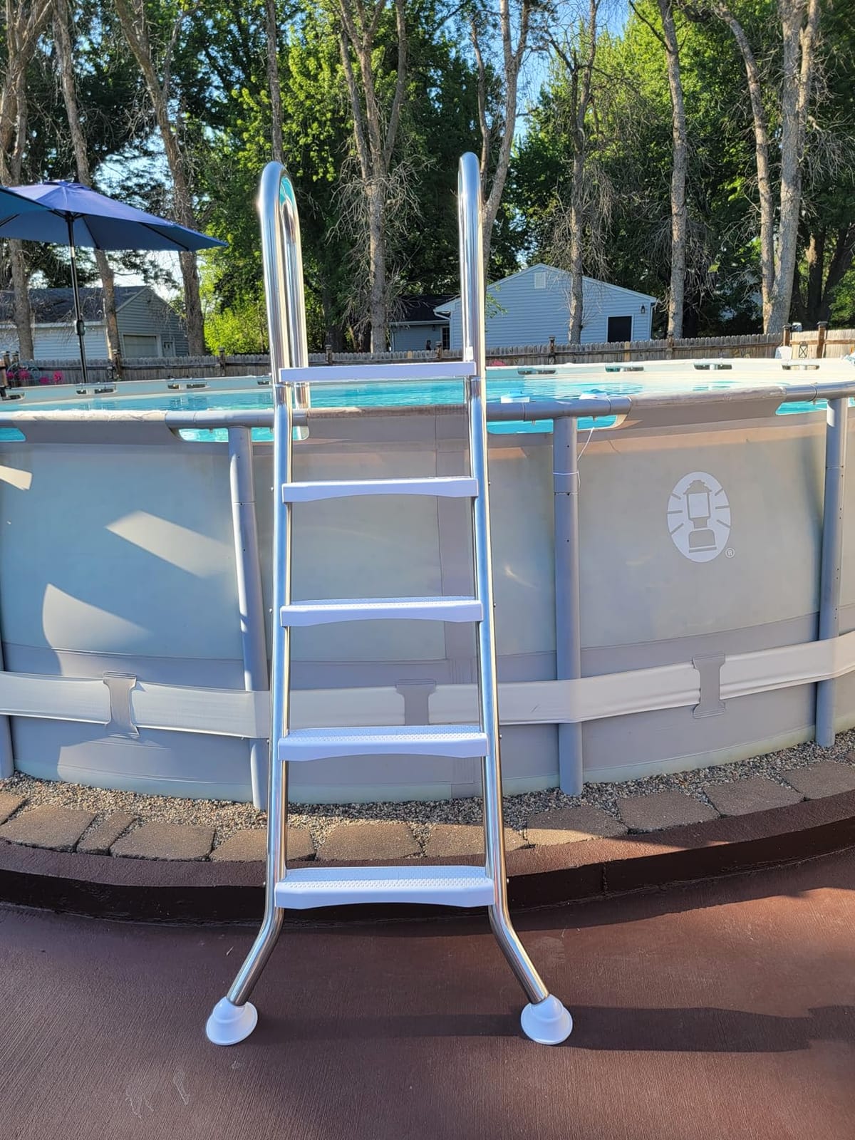 IRONMAX 4-Step Stainless Steel Swimming Pool Ladder for Inground Pools customer photo 2