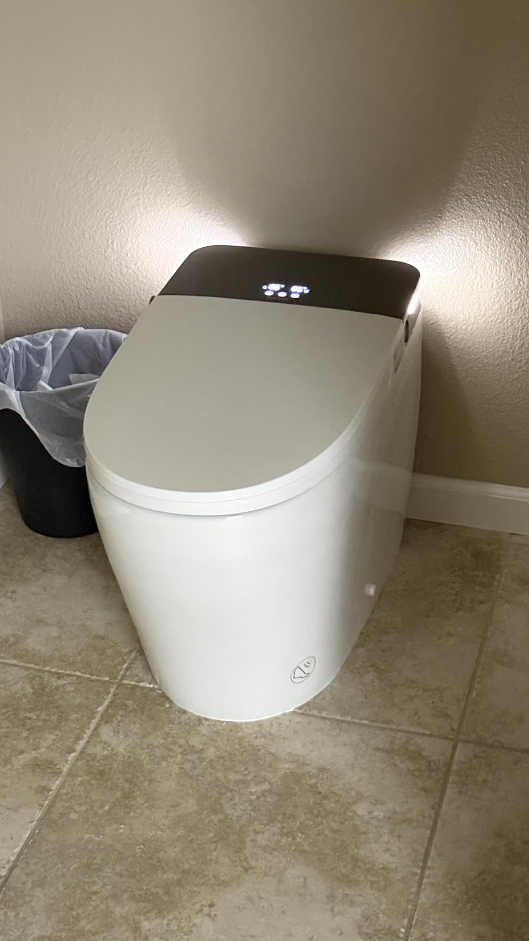 DeerValley Bidet Toilet, 1000g MaP Auto Flush, Foam Shield, ADA Seat Height | Built in Tank & Pump Assist, Hot & Cold Bubble Wash, Heated Seat, Dryer, Deodorizer, One Piece Elongated Toilet for Bathrooms customer photo 2