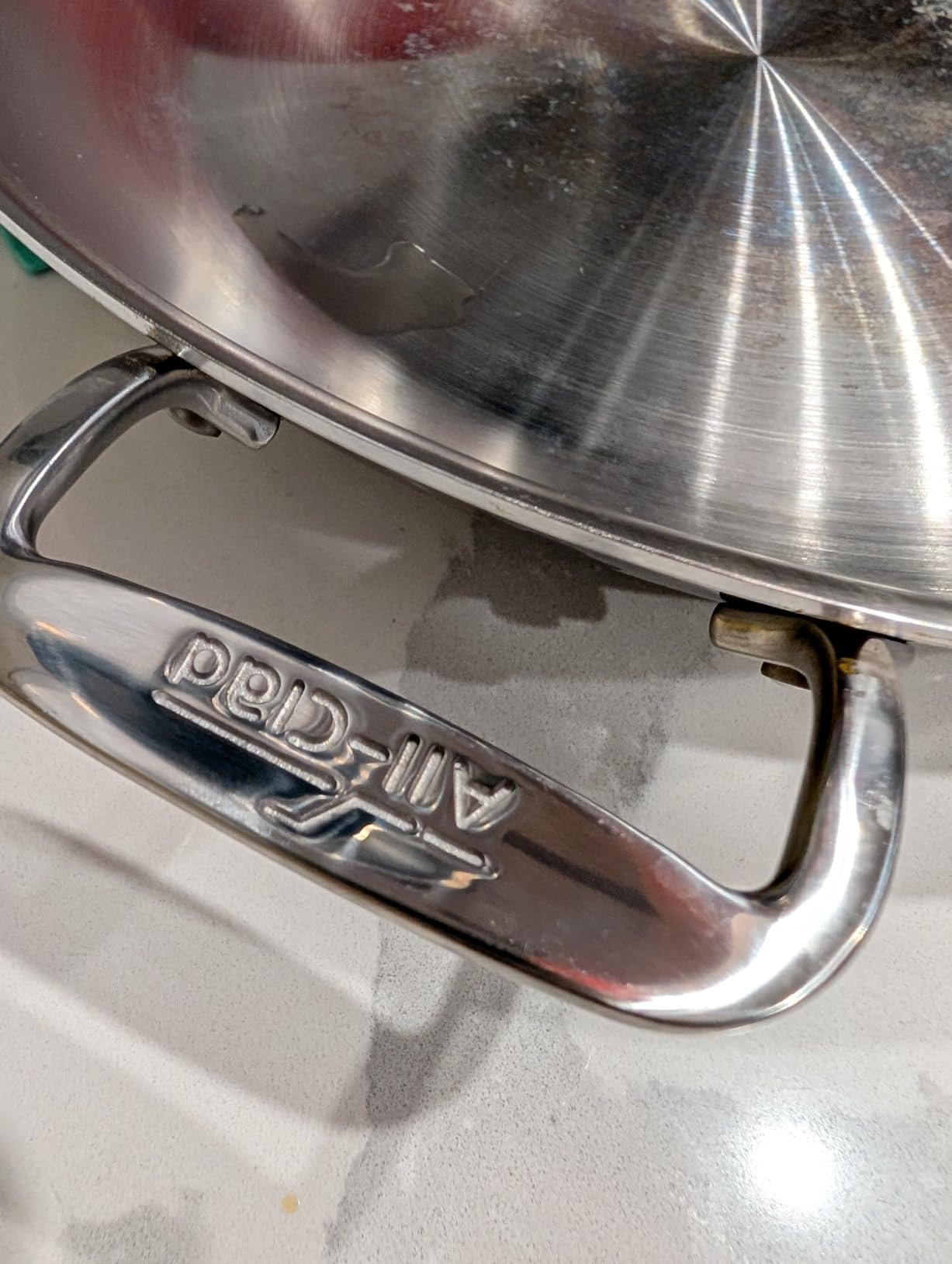 All-Clad D3 Stainless Steel 14 inch Paella Pan- Made in the USA- The Original Bonded Professional Cookware- Oven Safe & Induction Compatible customer photo 2