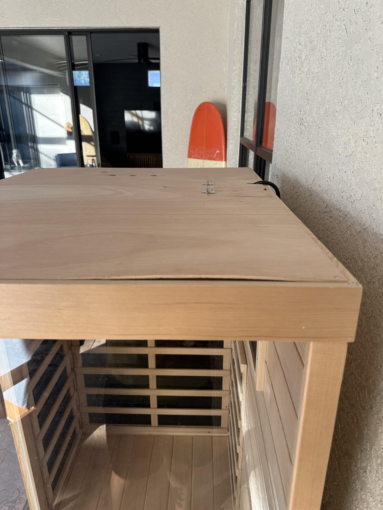 LTCCDSS Full Spectrum Outdoor Sauna 4 Person, Far Infrared Sauna, Low EMF Sauna Room for Home, Low EMF Heaters | Chromotherapys | Bluetooth Speakers | Canadian Hemlock | 73.09 * 48.66 * 83.5 in customer photo 1