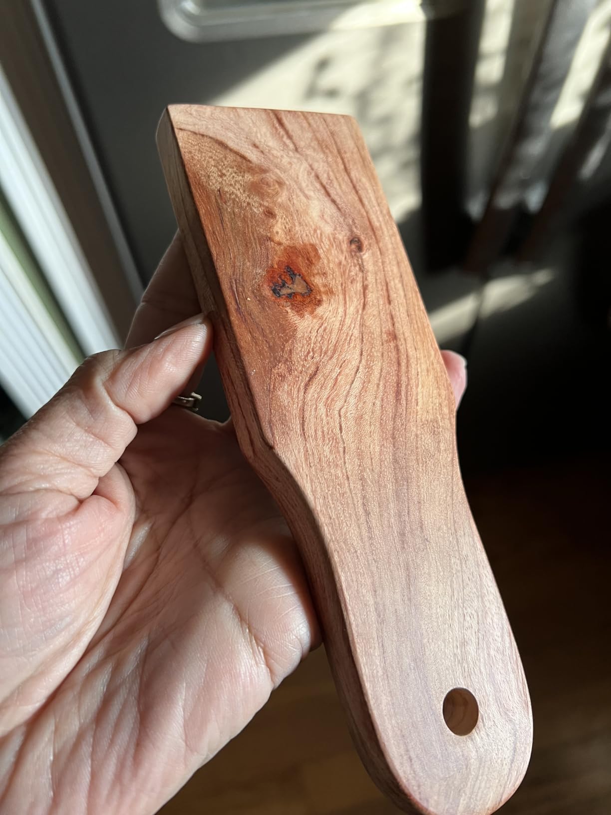 Gnocchi Board, Hardwood Pasta Tool for Shaping Homemade Gnocchi. | Ridged paddle creates classic grooves and texture, ideal for rolling gnocchi and shaping homemade Italian pasta customer photo 2
