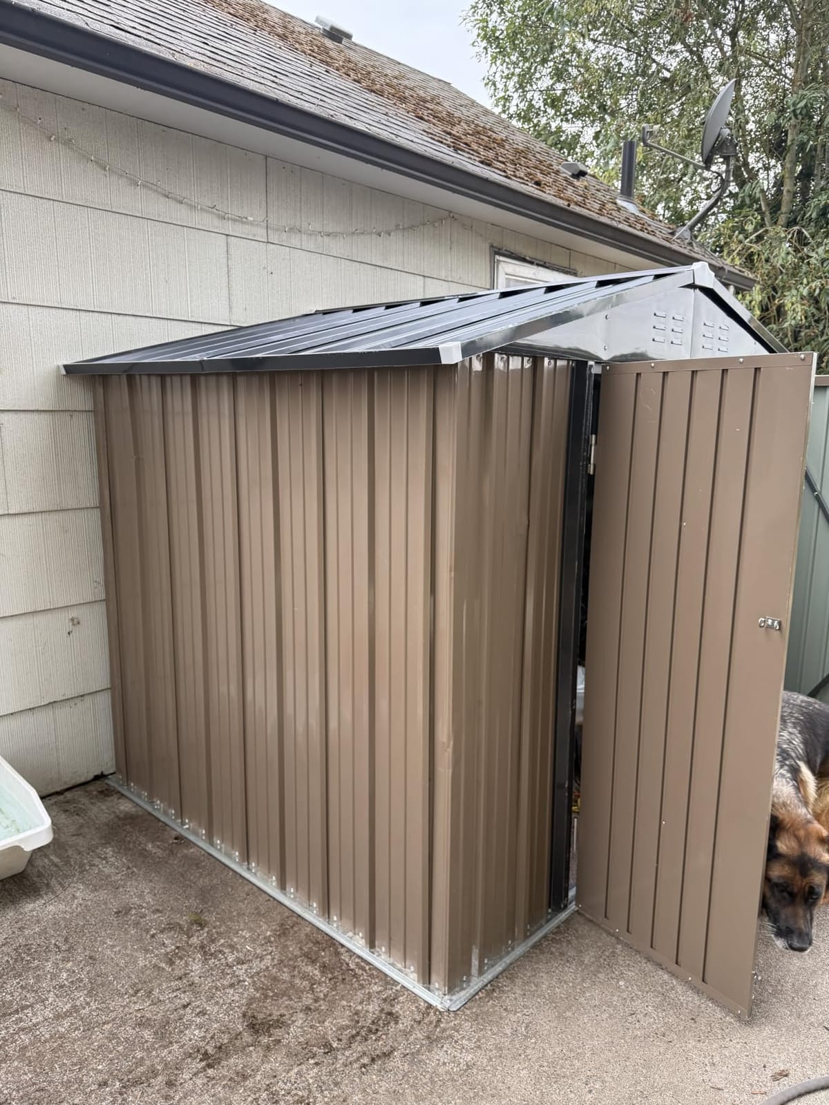 Patiowell 8x6 FT Outdoor Storage Shed with Floor Frame, Metal Garden Sheds customer photo 1
