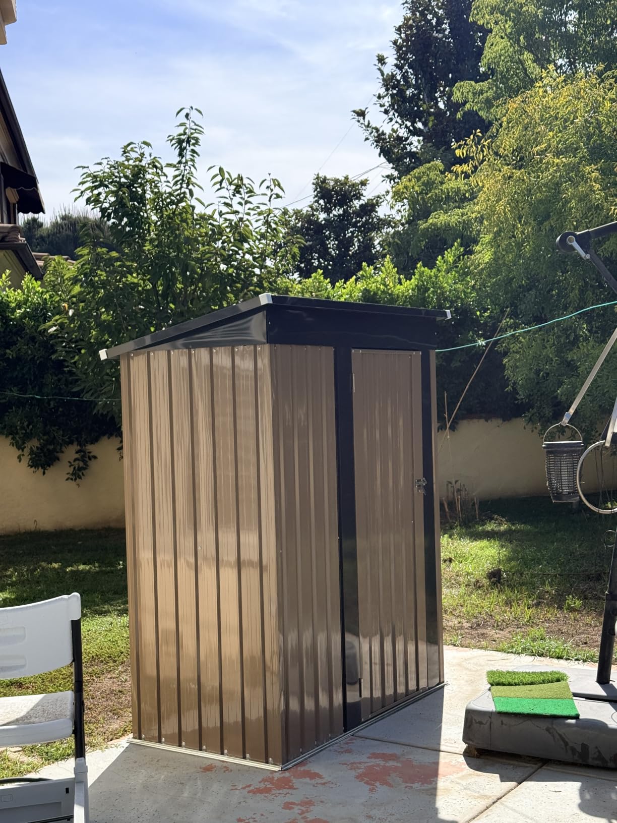 Patiowell 8x6 FT Outdoor Storage Shed with Floor Frame, Metal Garden Sheds customer photo 2