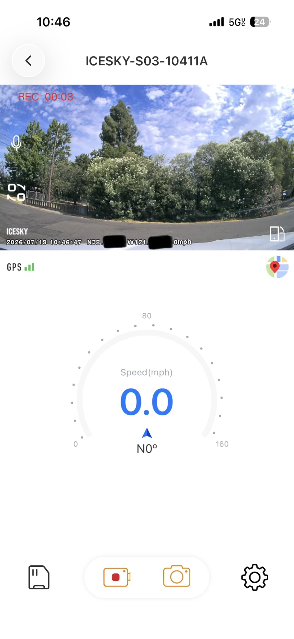 Icesky 4K Dash Cam Front and Rear Left Right with GPS, 20MB/s WiFi 6 customer photo 2