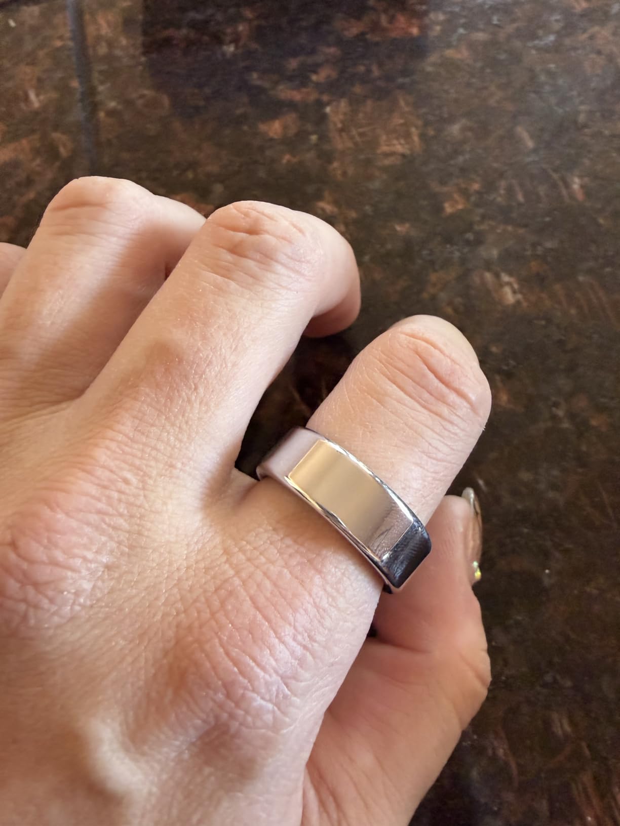 2026 Smart Ring For Women & Men, Sleep Health Fitness Tracker, Silver 8 customer photo 1