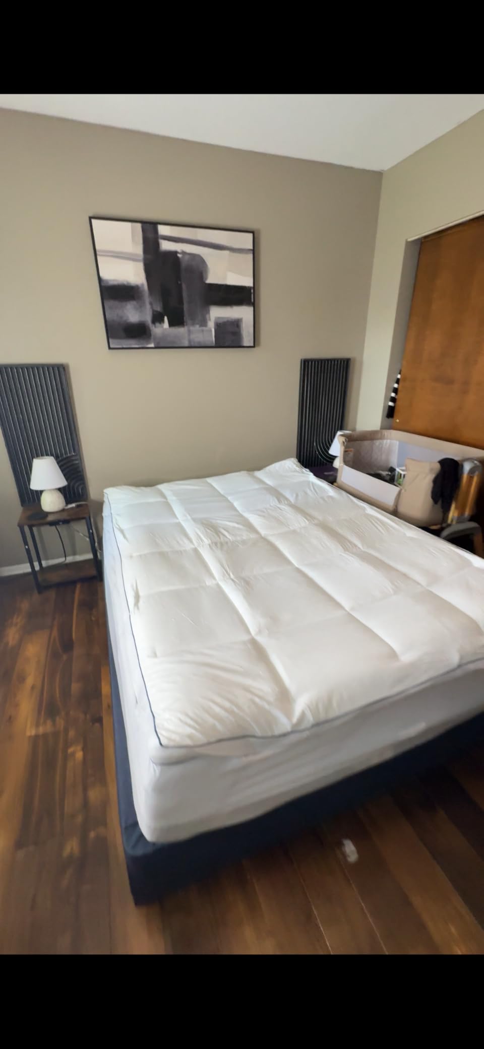 Queen 4 Inch Dual Layer Memory Foam Mattress Topper, Cooling Gel Pad - 2