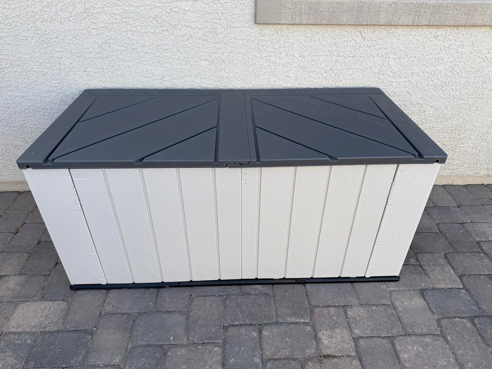 Aoxun 8x6 Ft Outdoor Storage Shed with Floor, Large Resin Outdoor Shed with Lockable Door & Windows, Garden HDPE Sheds for Lawn Tools, Pool Supplies & Bikes customer photo 1