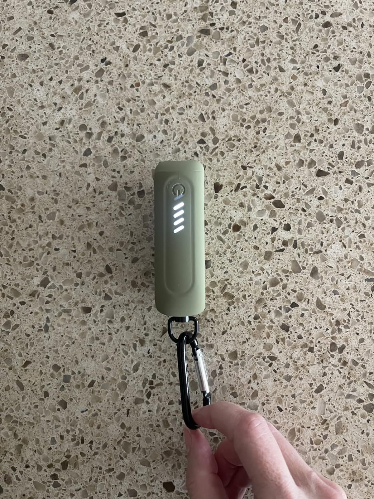 INIU Outdoor Rugged 10000mAh Portable Charger, 45W Fast Charging Power Bank | Camping & Hiking Battery Pack, with Carabiner & USB-C Cable & Flashlight, for iPhone 17 16 15, Samsung S26 etc, Green Camo customer photo 2