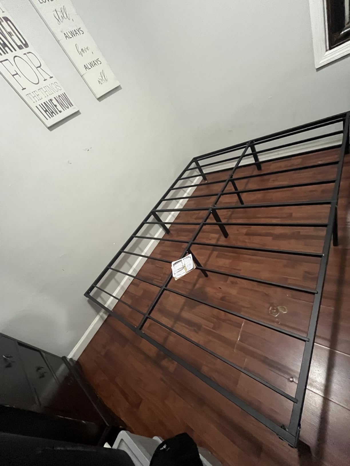 Queen Bed Frame 11 Legs Support Metal Platform with Storage Space | Heavy Duty Steel Slat Support 14 Inch Queen Size Bedframe, Quick & Easy Assembly, Mattress Ready - No Box Spring Needed customer photo 1