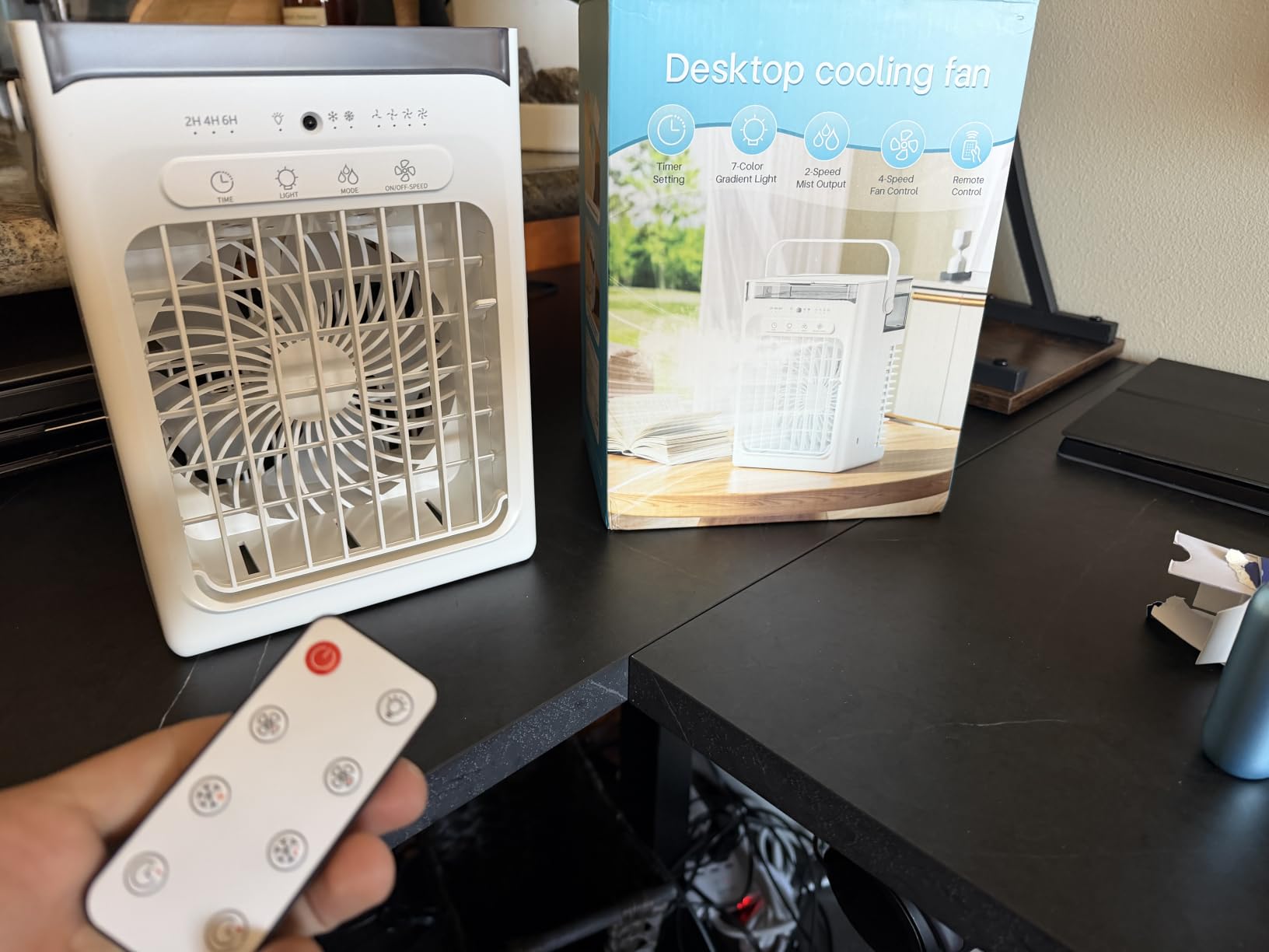 2026 Upgrade 4-in-1 Portable Air Conditioner, Mini Evaporative Cooler customer photo 2