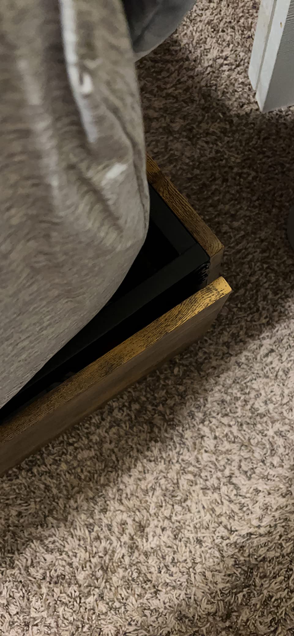 LIKIMIO King Bed Frame with 4 Storage Drawers, Dark Walnut | King Size Platform Bed, Heavy Strong Metal Support, Solid Stable, Noise-Free, No Box Spring Needed, Easy Assembly customer photo 2