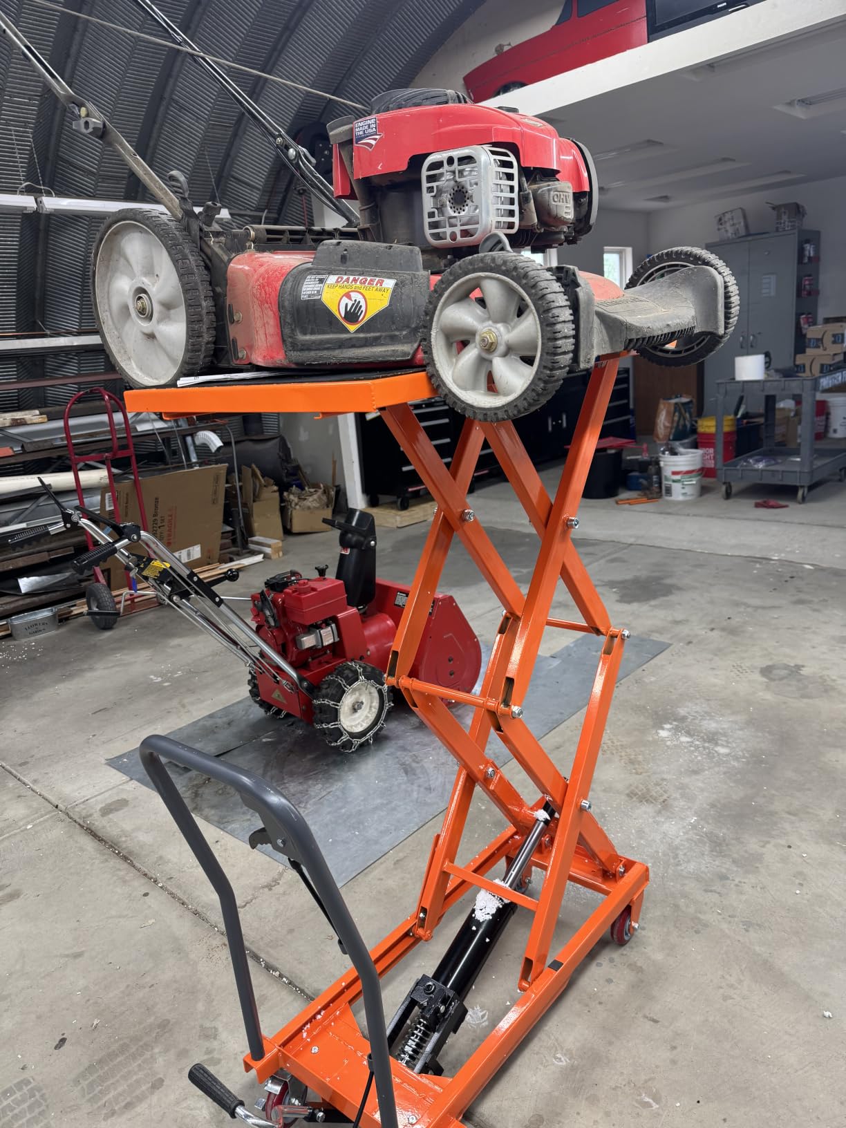 Garvee Hydraulic Lift Table Cart, 770 LBS Capacity 50 in Lifting Height customer photo 1