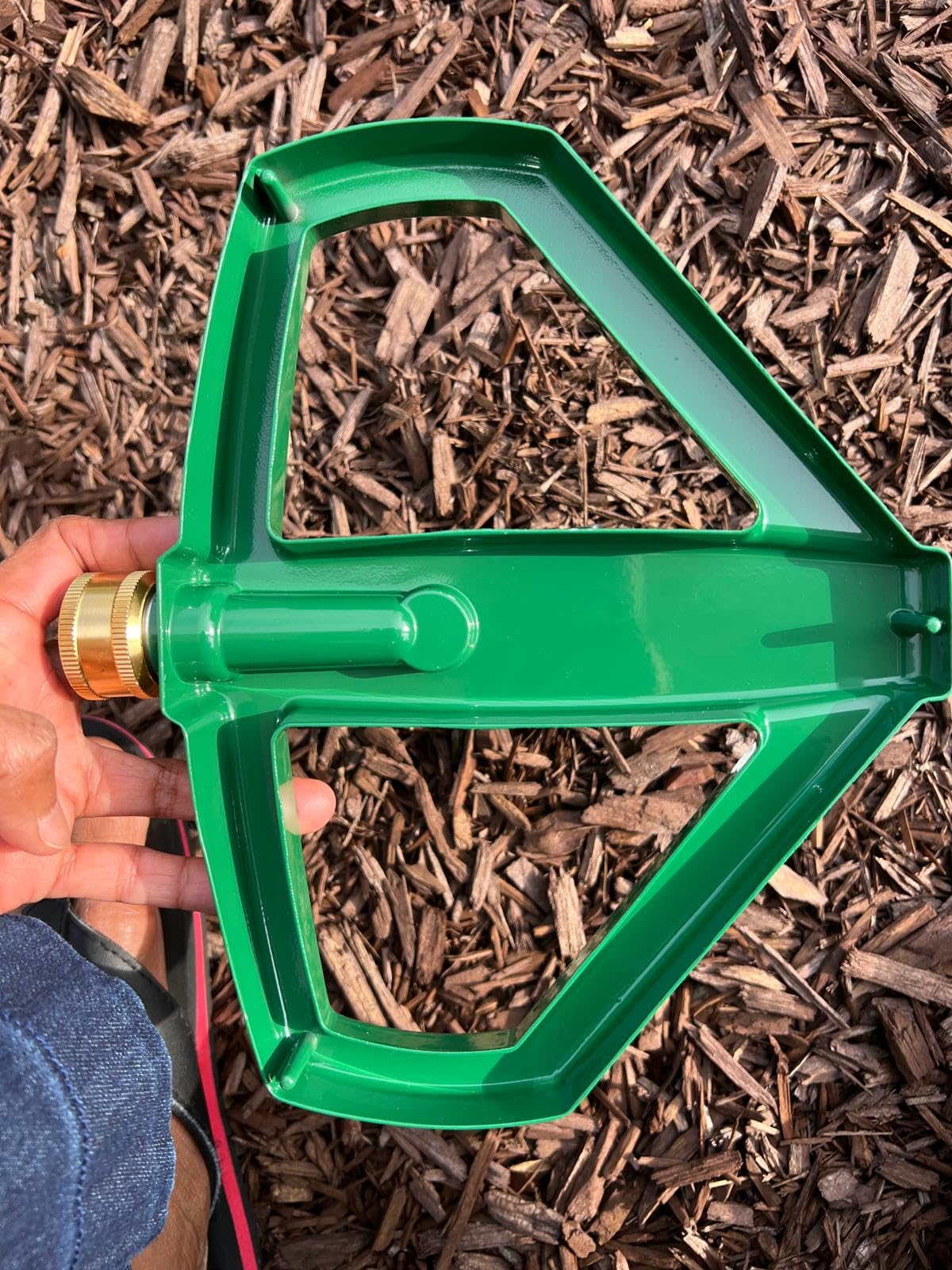 Heavy Duty Pulsating Impact Lawn Sprinkler 360° Adjustable Rotating Automatic Water Sprinkler for Yard with Metal Base, Large Area Irrigation Sprinkle for Garden, Covers Up to 4,500 Sq. Ft customer photo 1