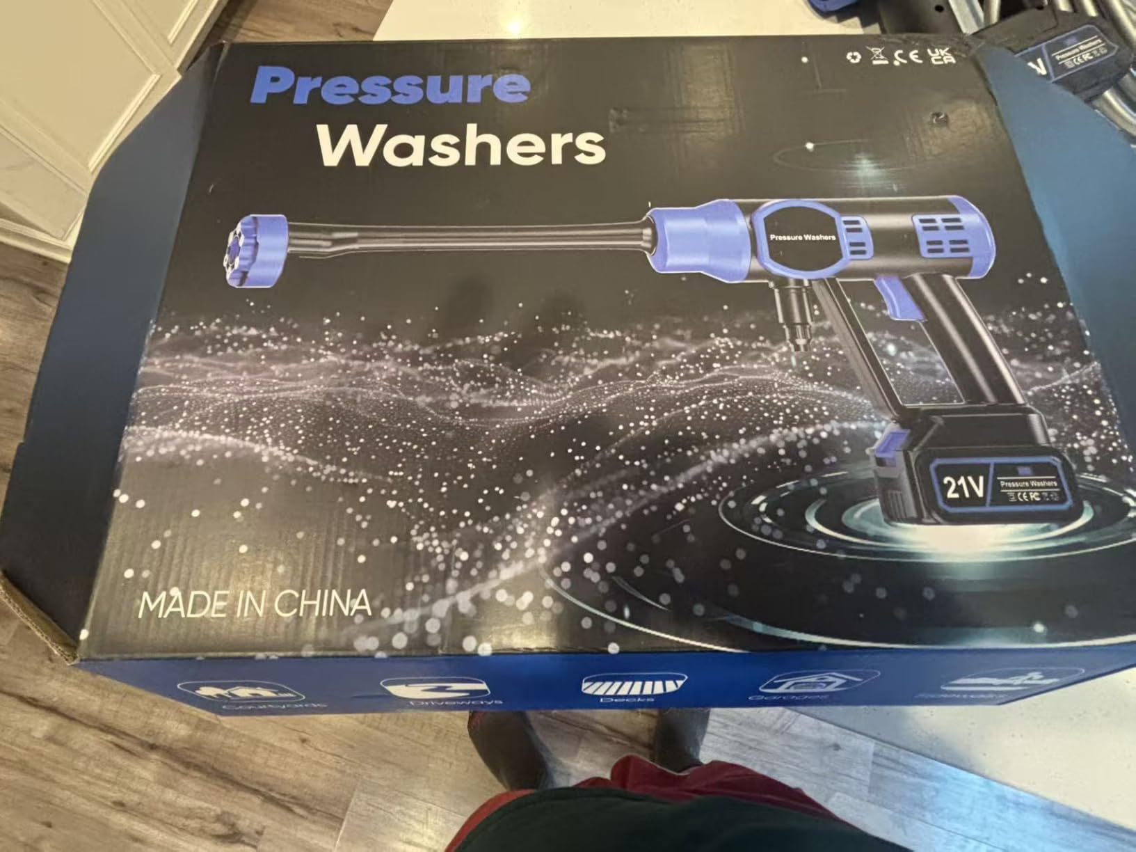 5000 PSI Cordless Pressure Washer with 4.0Ah Battery | Foam Cannon Included, 6-in-1 Nozzle, Car Washing, Patio Rinsing, Fence Cleaning, Deck Care customer photo 2