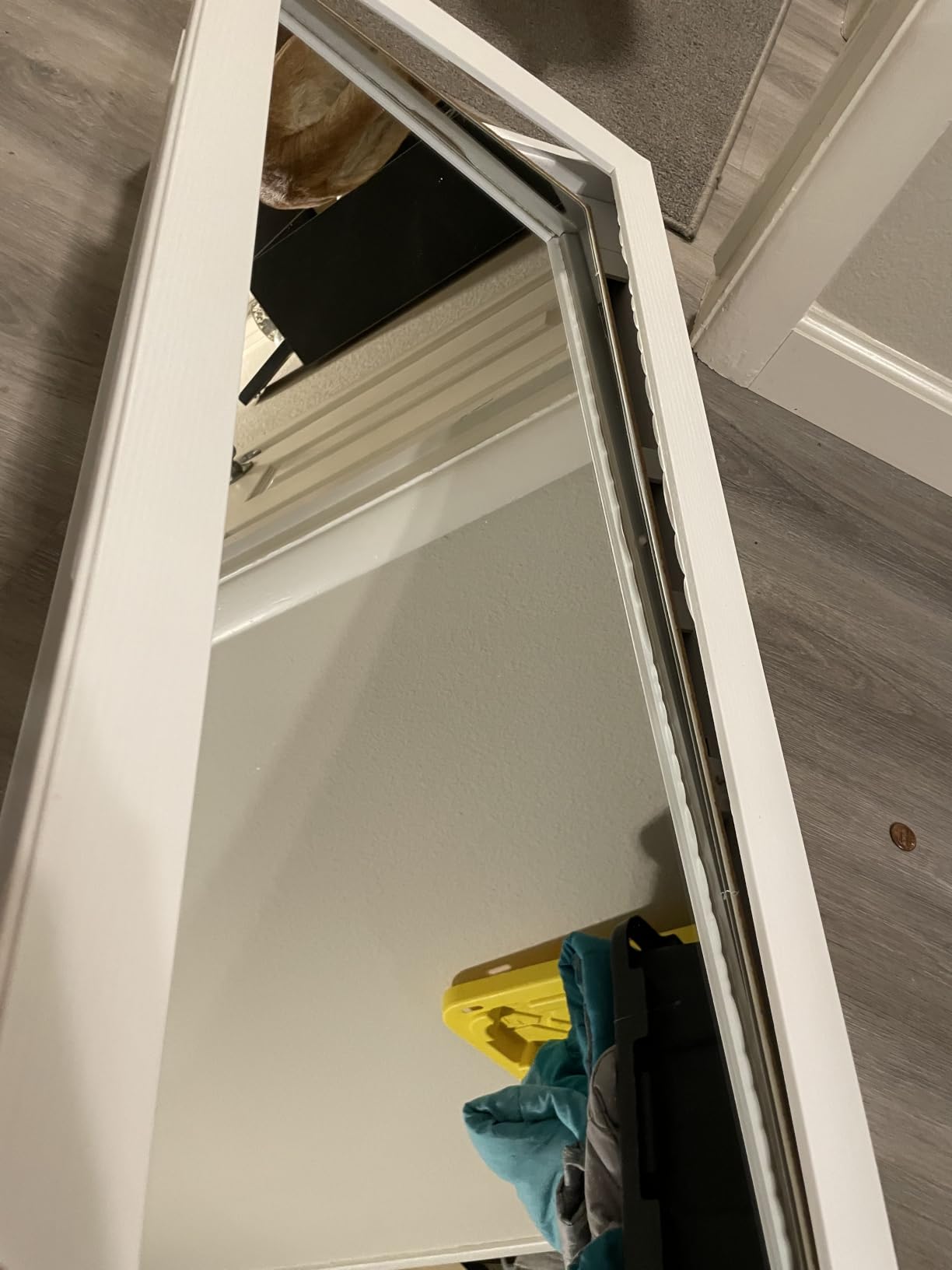 DUMOS Jewelry Organizer Mirror, 6 LEDs Jewelry Armoire Cabinet, 47.2 Inch customer photo 1