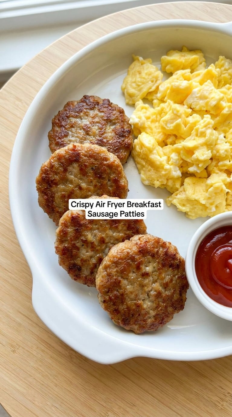 Crispy Air Fryer Breakfast Sausage Patties