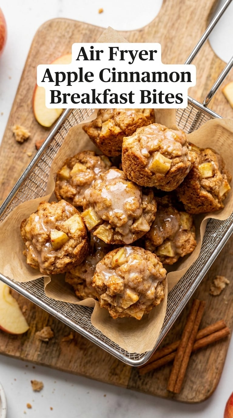 Air Fryer Apple Cinnamon Breakfast Bites